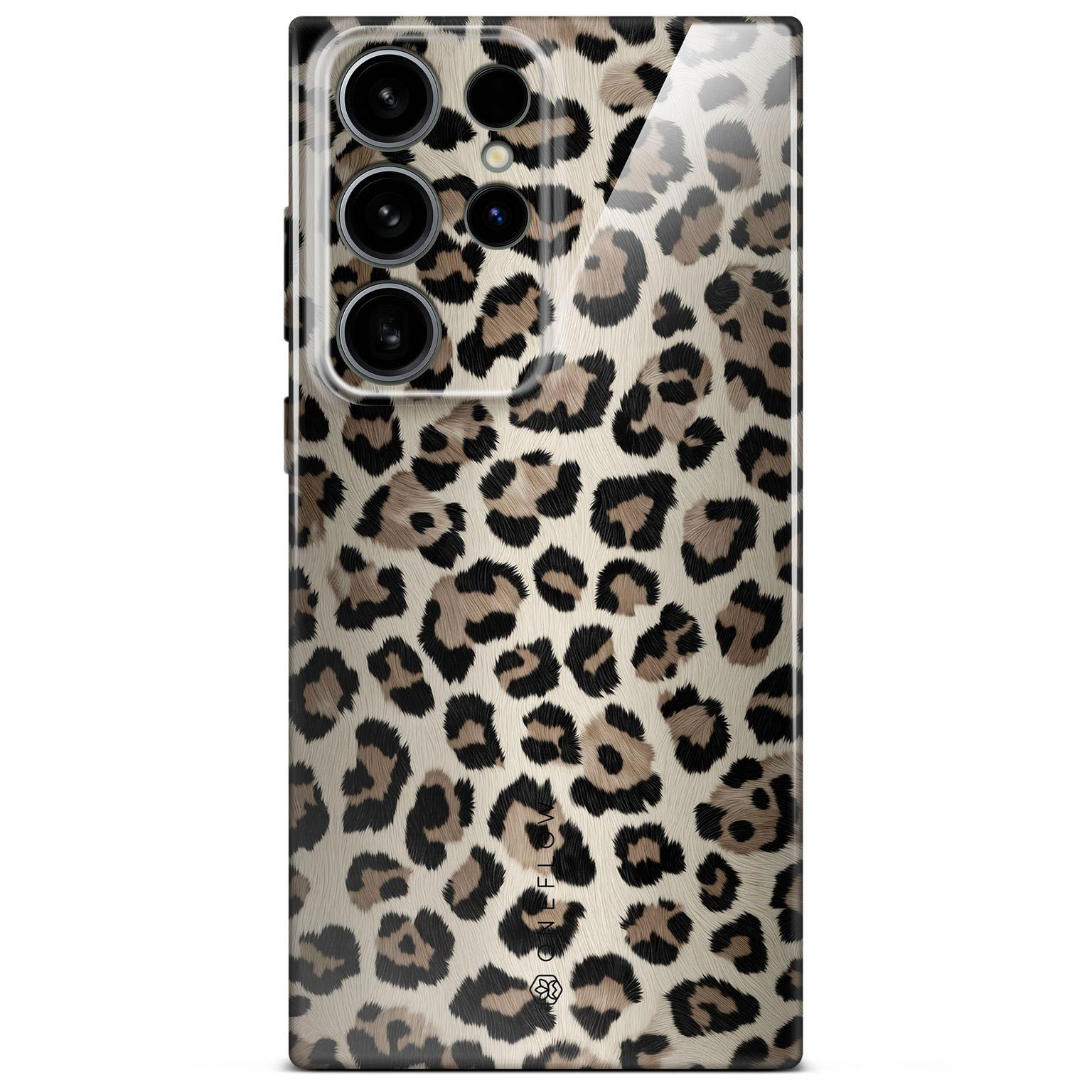 ONEFLOW Wild Cover Samsung Galaxy S24 Ultra Hülle mit Animal Print – Golden Leopard