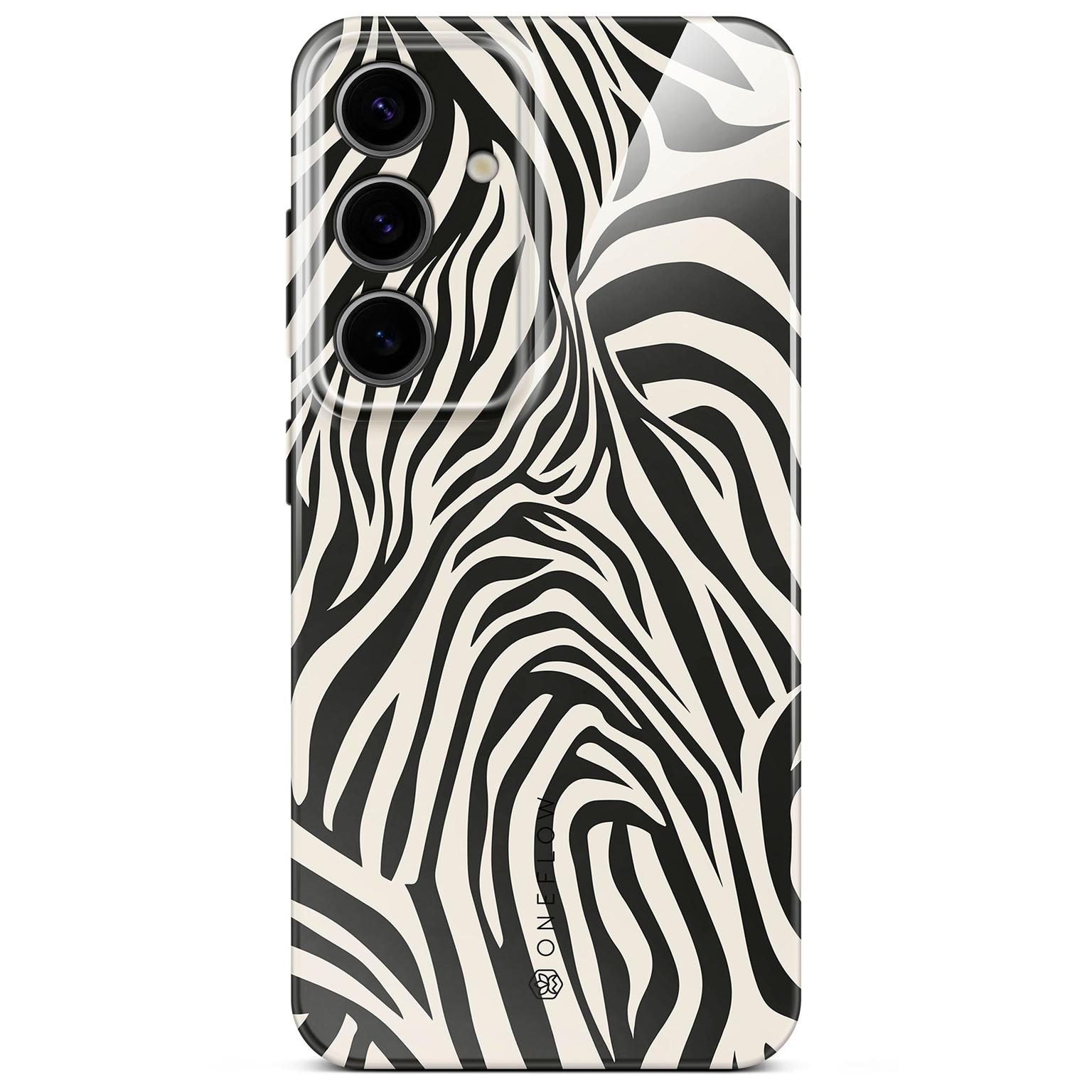 ONEFLOW Wild Cover Samsung Galaxy S24 Hülle mit Animal Print – Electric Zebra ONEFLOW Wild Cover Samsung Galaxy S24 Hülle mit Animal Print – Electric Zebra