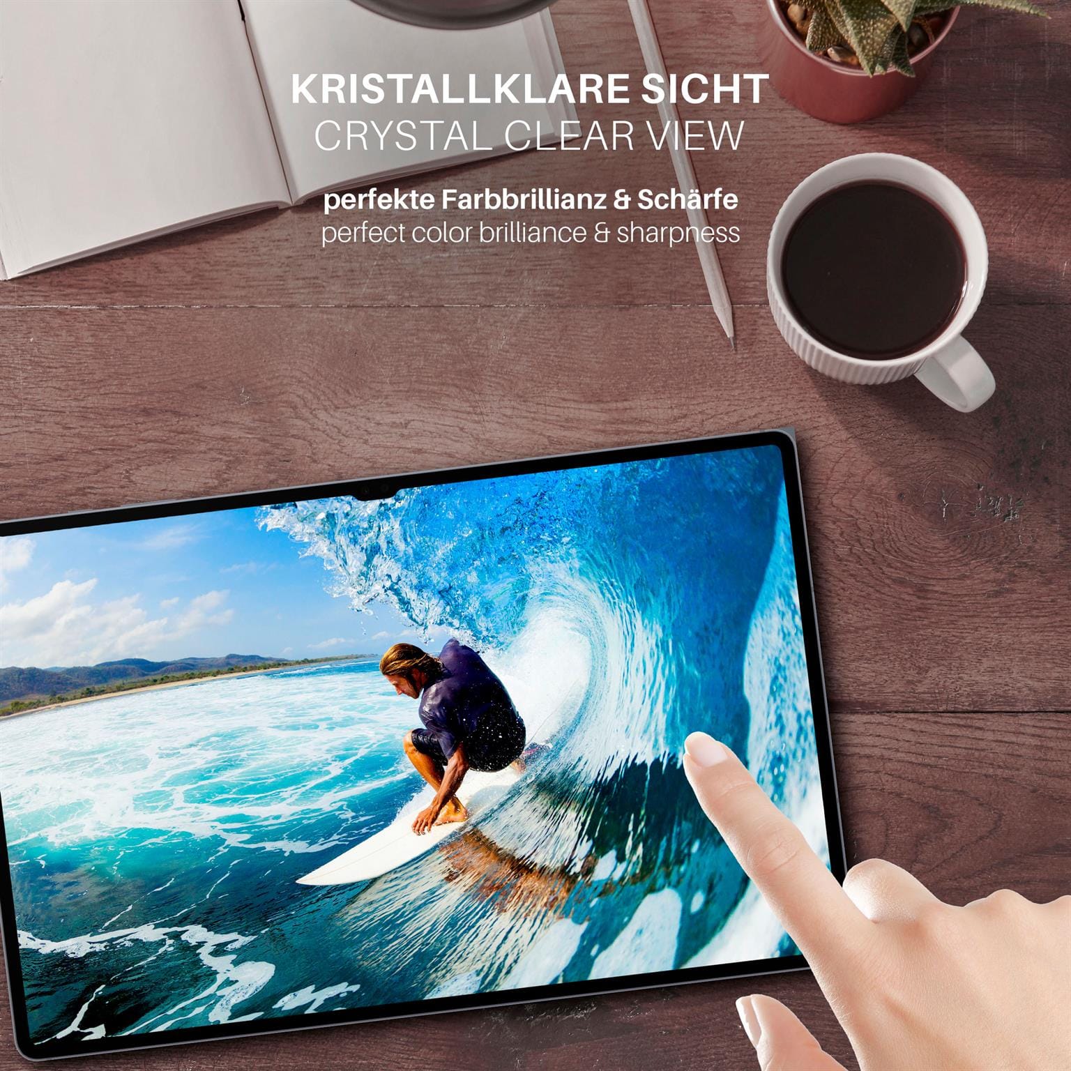 moex FlexProtect Samsung Galaxy Tab S10 Ultra Schutzfolie Klar – Weiteres Produktbild 5