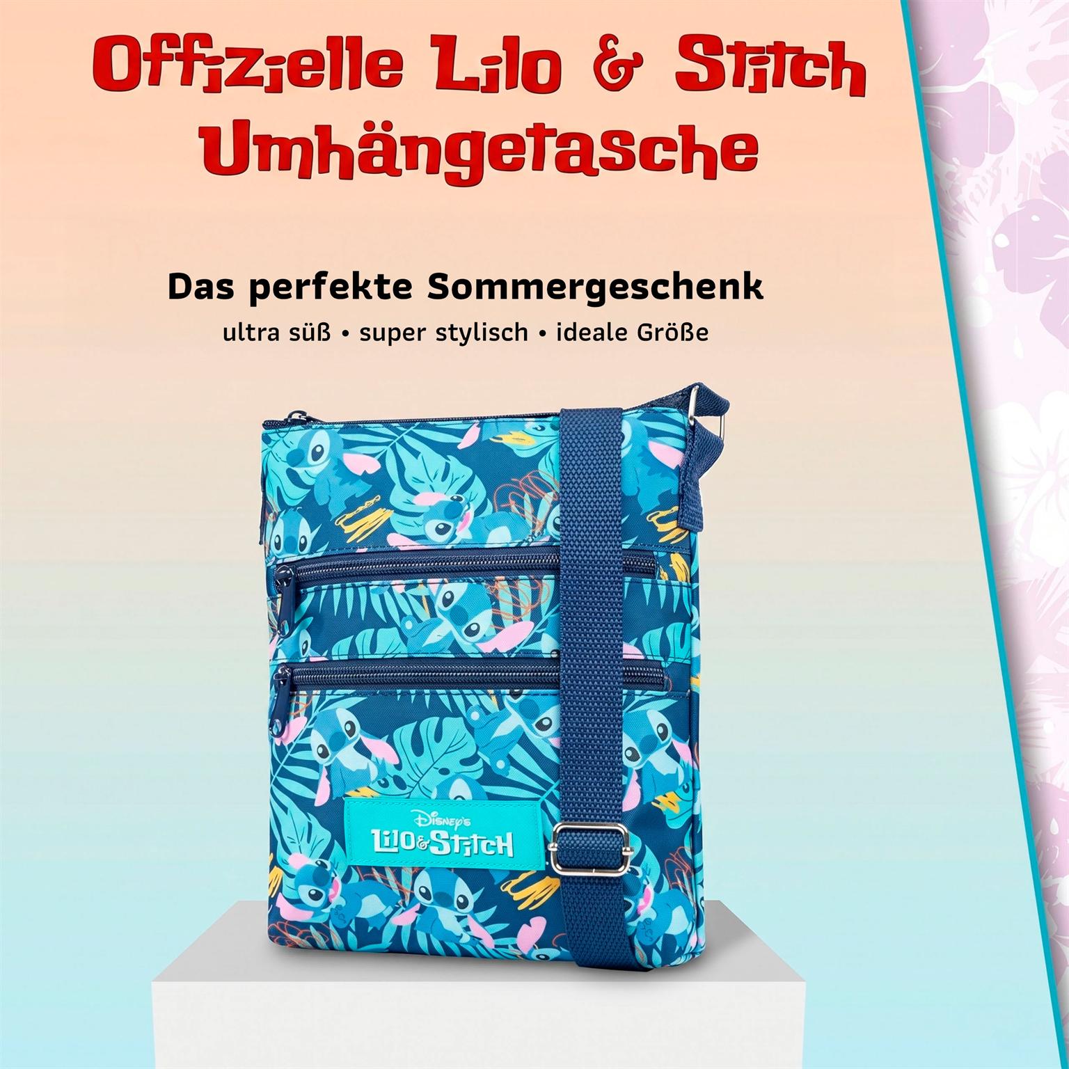 Disney Stitch Umhängetasche – Stitch Schultertasche mit verstellbarem Riemen für Alltag und Freizeit – Weiteres Produktbild 2
