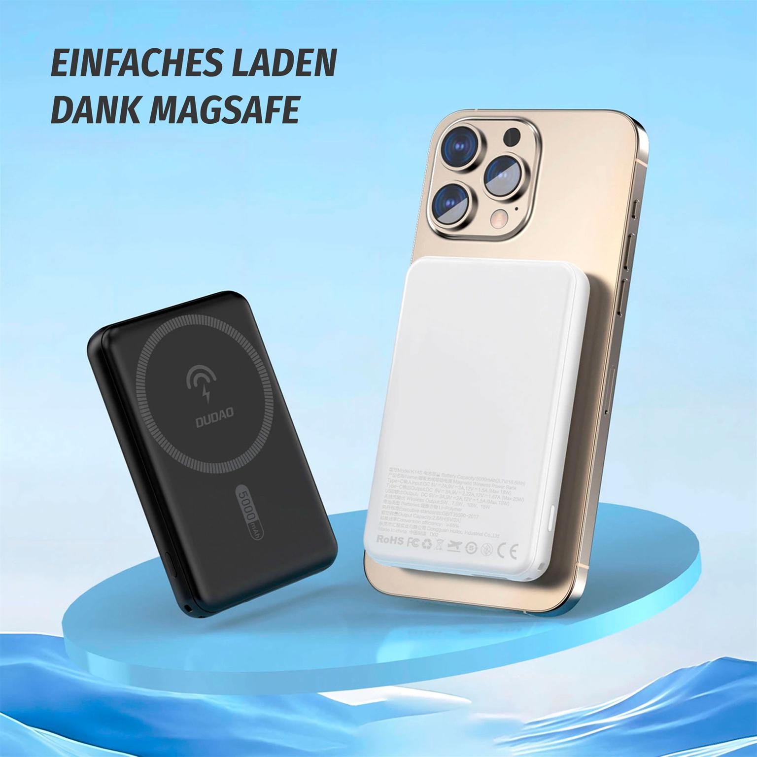 Dudao K14S MagSafe kabellose Powerbank 20W 5000mAh – Wireless Powerbank mit induktivem Laden unterwegs  – Weiteres Produktbild 2