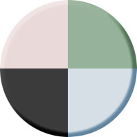 Schwarz/Grün/Pink/Blau
