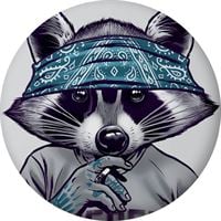 Raccoon with Bandana