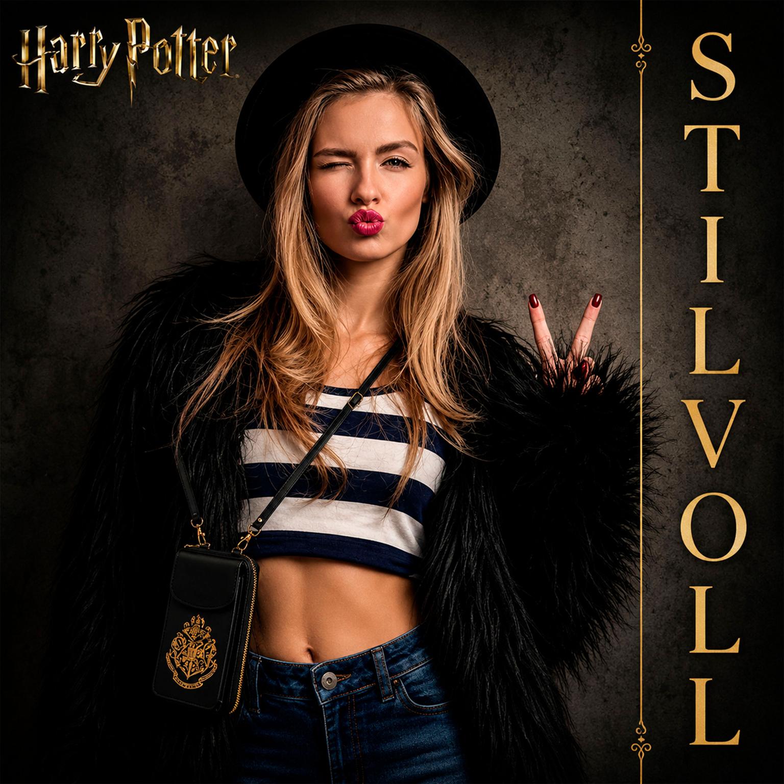 Harry Potter Umhängetasche – Crossbody Tasche mit Hogwarts Wappen, vielseitige Schultertasche für Fans – Weiteres Produktbild 2