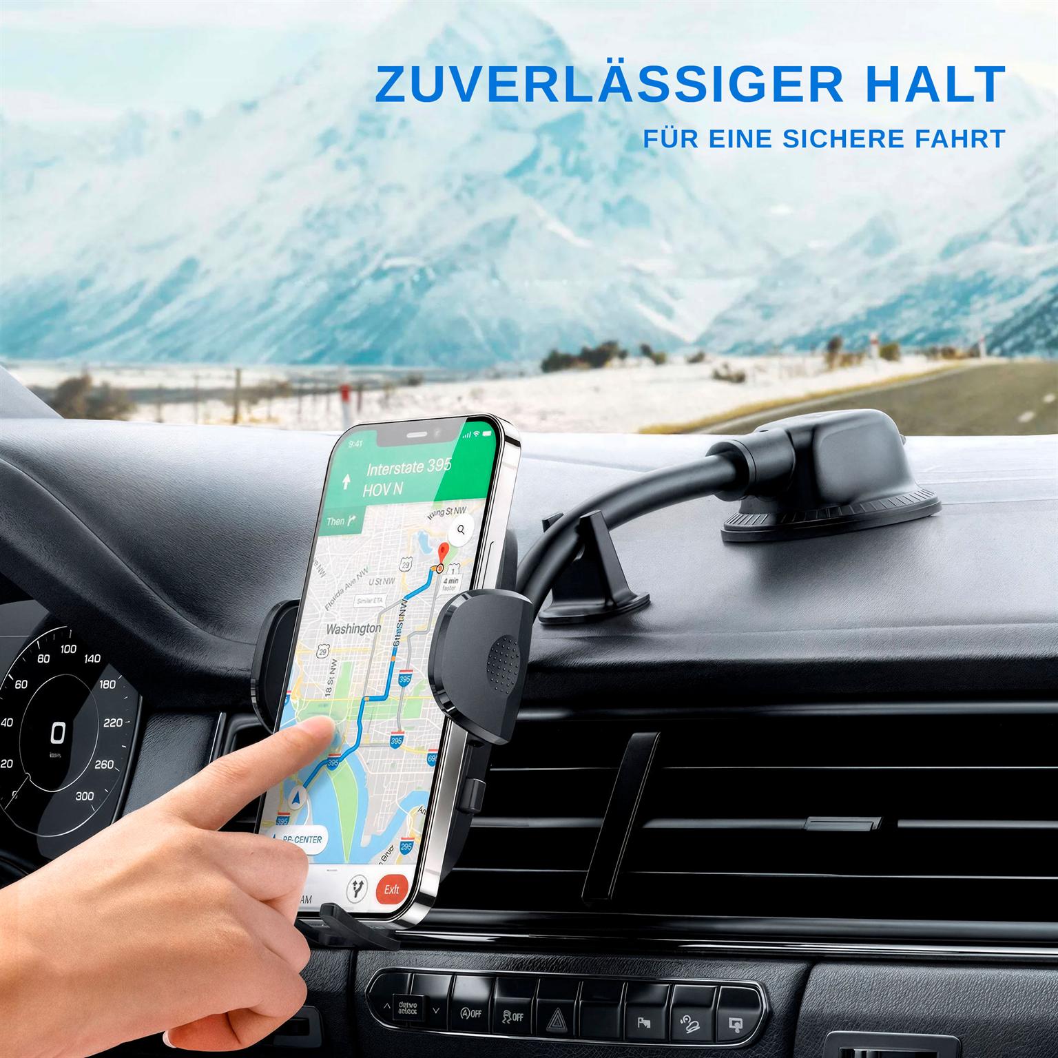 Joyroom Autotelefonhalterung – Handyhalterung Auto mit Saugnapf KFZ Handyhalterung mit flexiblem Arm für Scheibe – Weiteres Produktbild 2
