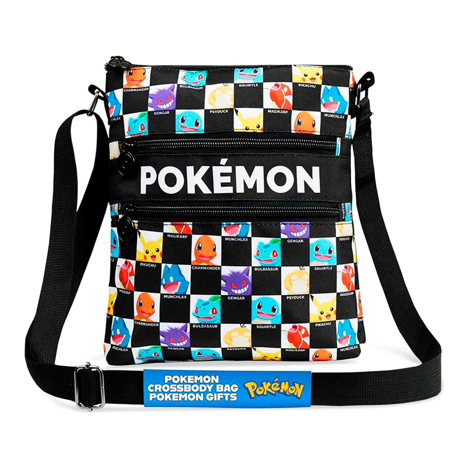 Pokémon Umhängetasche – Pokémon Schultertasche mit Reißverschlussfächern für unterwegs – Weiteres Produktbild 1 Pokémon Umhängetasche – Pokémon Schultertasche mit Reißverschlussfächern für unterwegs – Weiteres Produktbild 1