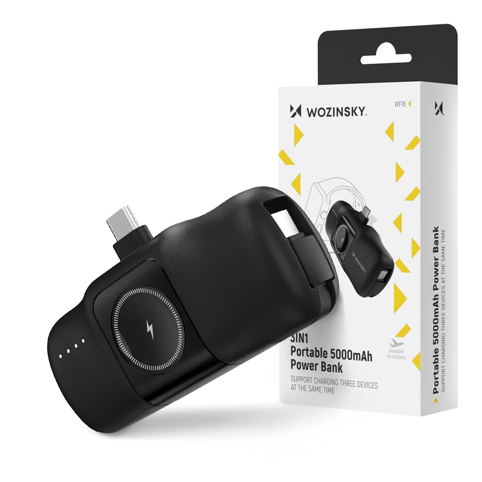 Wozinsky Mini Powerbank 5000 mAh – kompakte Powerbank mit USB-C Kabel, 15W Ladeleistung, Lightning Anschluss – Weiteres Produktbild 9