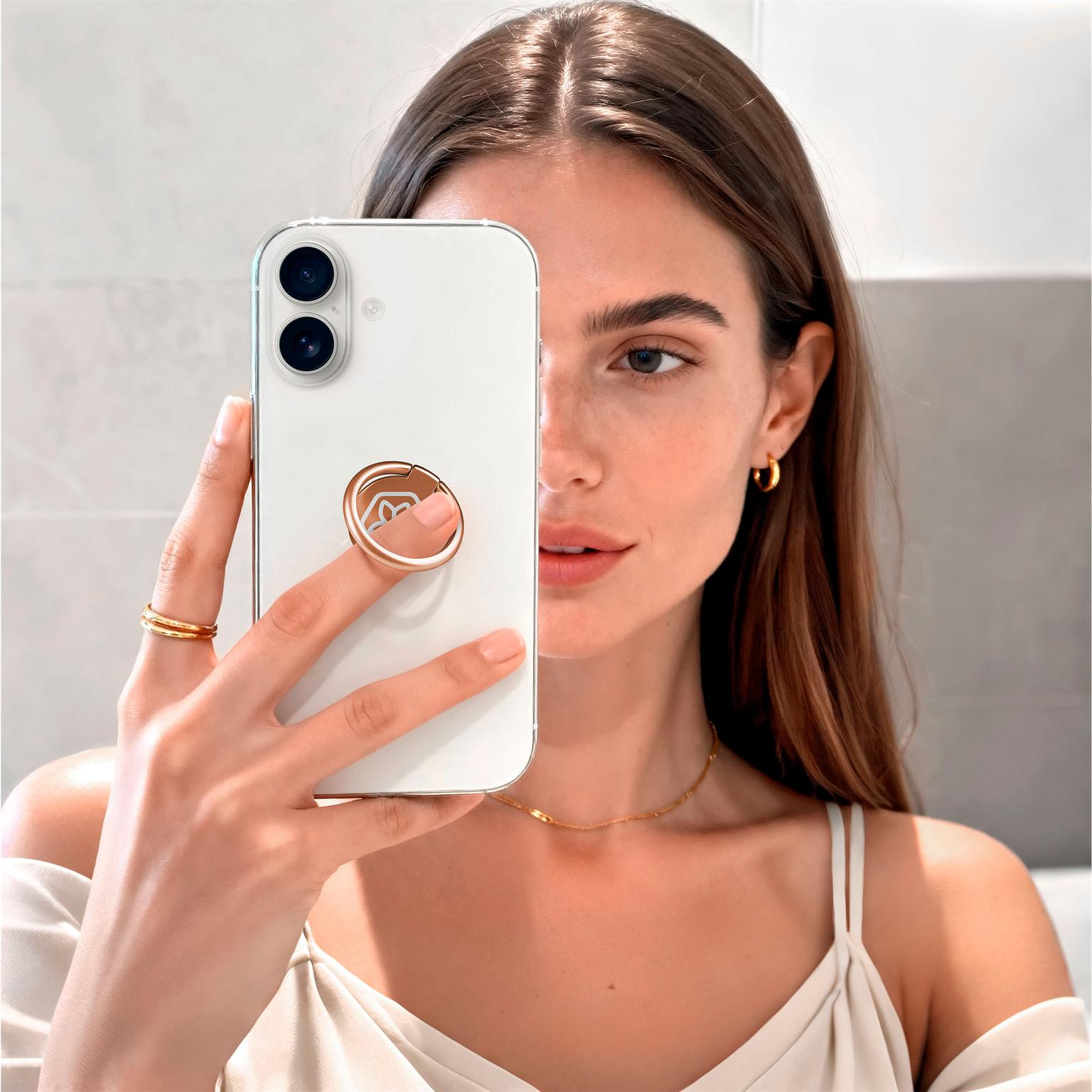 ONEFLOW Celune Ring – Universal Handyring Halter, Selbstklebende Fingerhalterung 360° Drehbar – Weiteres Produktbild 4