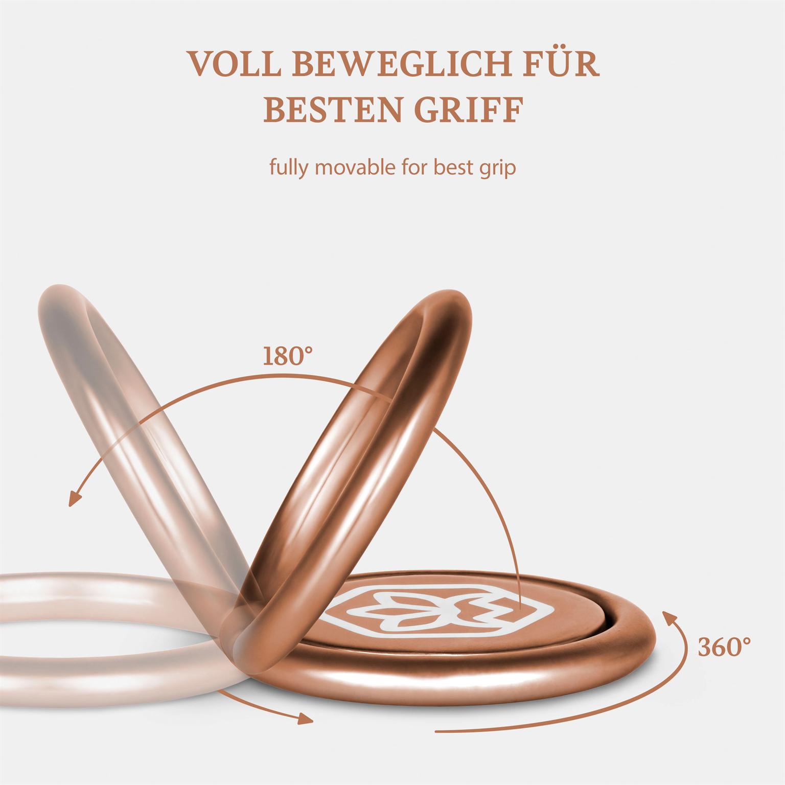 ONEFLOW Celune Ring – Universal Handyring Halter, Selbstklebende Fingerhalterung 360° Drehbar – Weiteres Produktbild 6