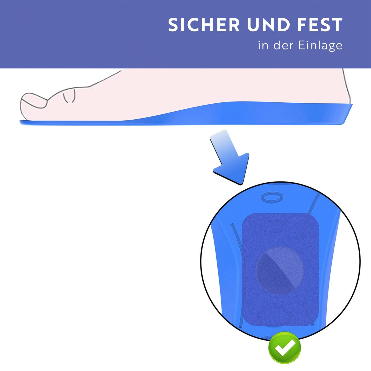 moex AirTag Schuhsohle, Einlegesohlen für AirTag, AirTag Versteck im Schuh (155mm-170mm) – Footsy – Weiteres Produktbild 4