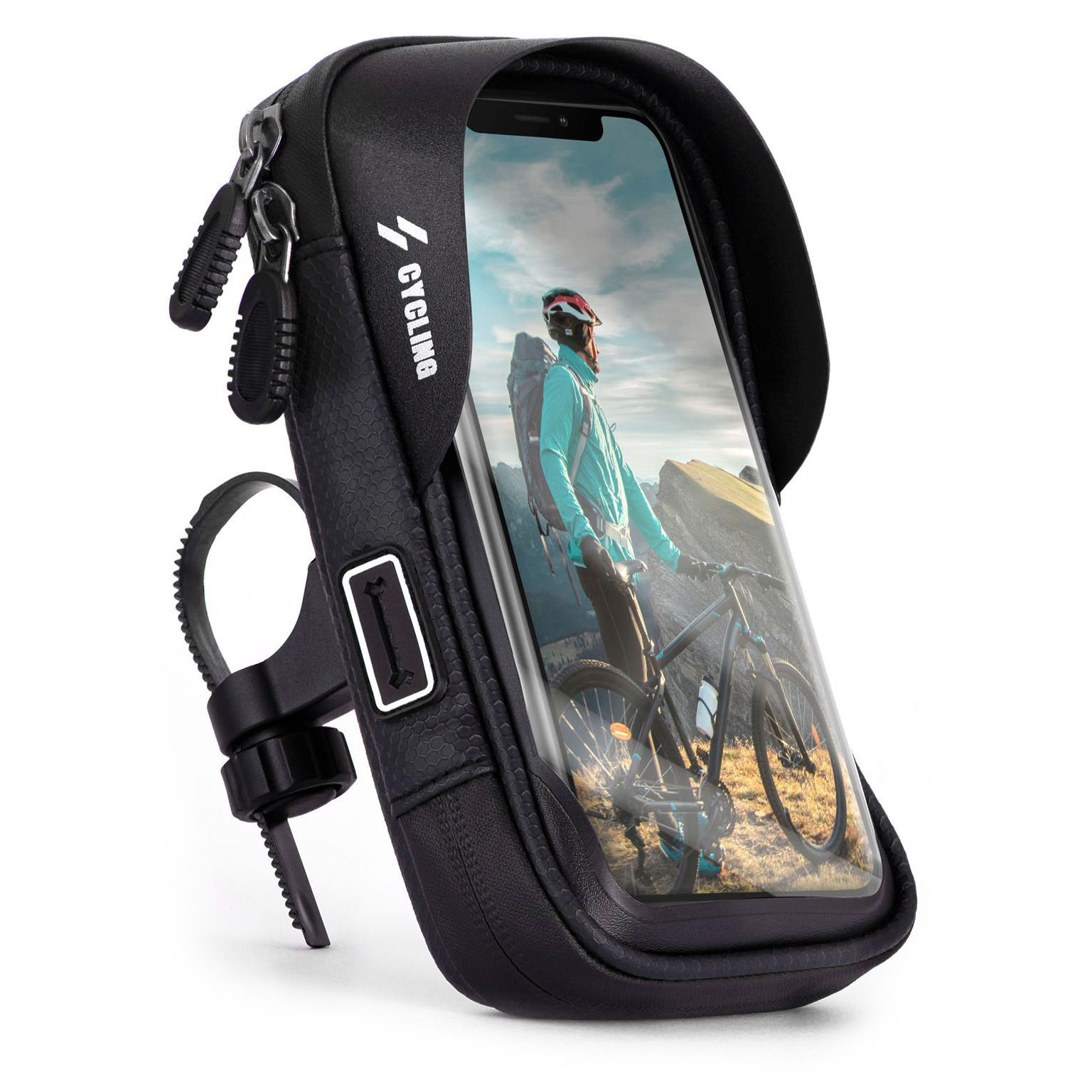 Cosy Life Fahrrad Rahmentasche Wasserdicht - Mit Touchscreen Fach 1,8L