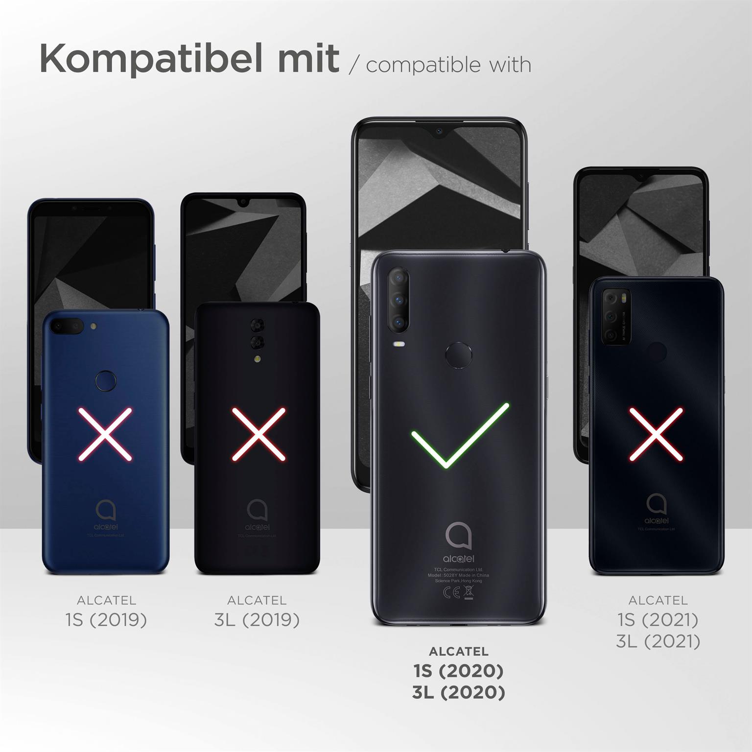 moex Mesh Case für Alcatel 1S (2020) – Handy Gürteltasche aus Nylon, Quertasche mit Gürtelclip