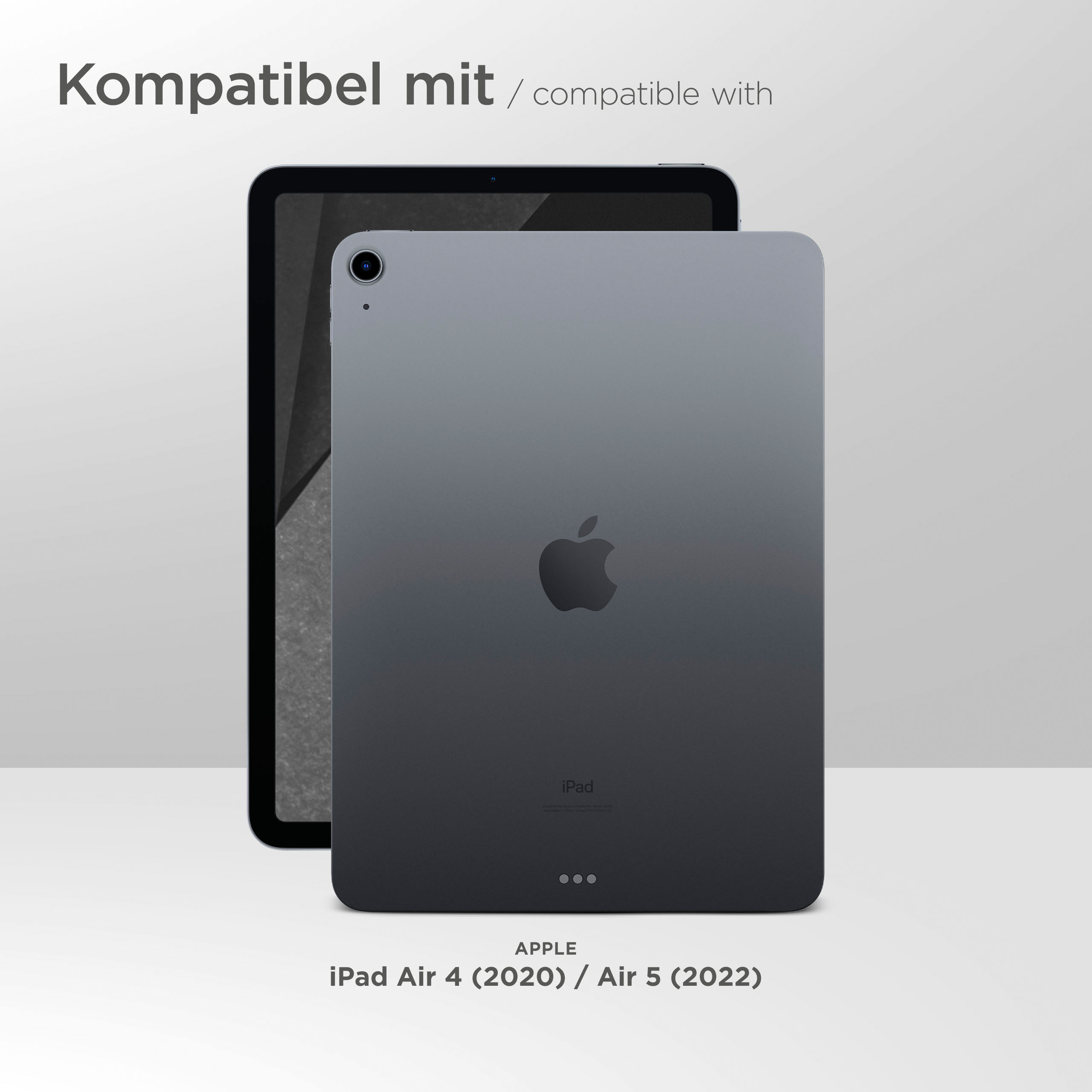 moex FlexProtect Klar für Apple iPad Air (4. Generation - 2020) – Schutzfolie für zusätzlichen Displayschutz, Ultra klar