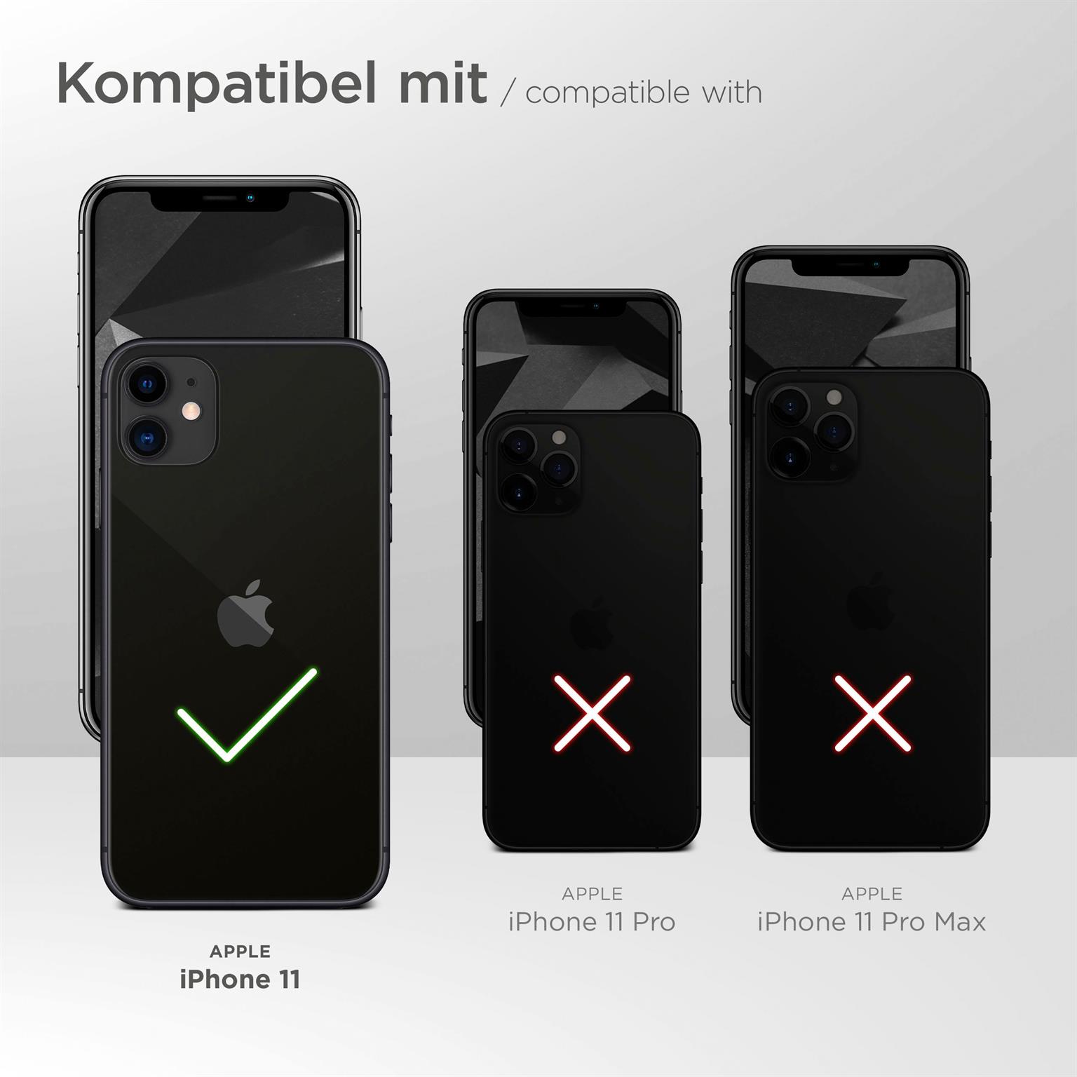 moex FlexProtect Klar für Apple iPhone 11 – Schutzfolie für unsichtbaren Displayschutz, Ultra klar