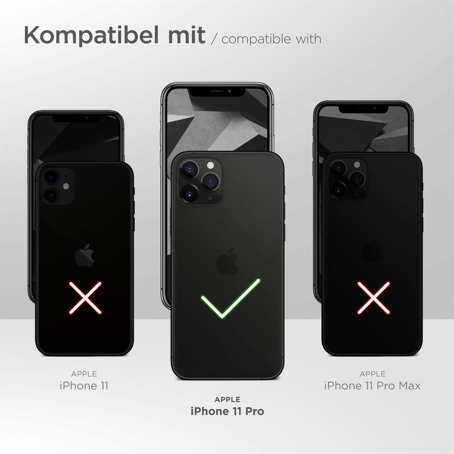 moex ShockProtect Klar für Apple iPhone 11 Pro – Panzerglas für kratzfesten Displayschutz, Ultra klar