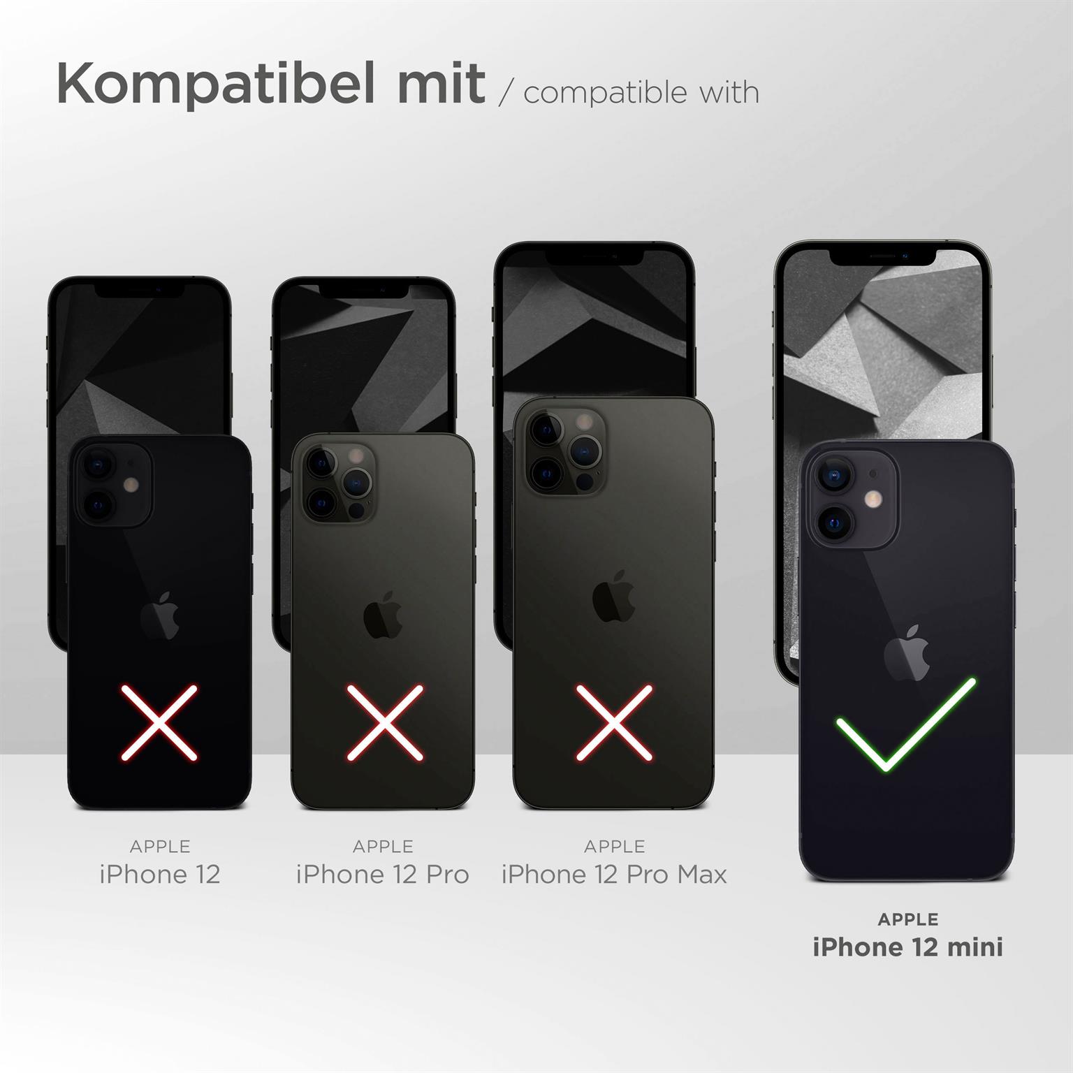 moex FlexProtect Klar für Apple iPhone 12 mini – Schutzfolie für unsichtbaren Displayschutz, Ultra klar