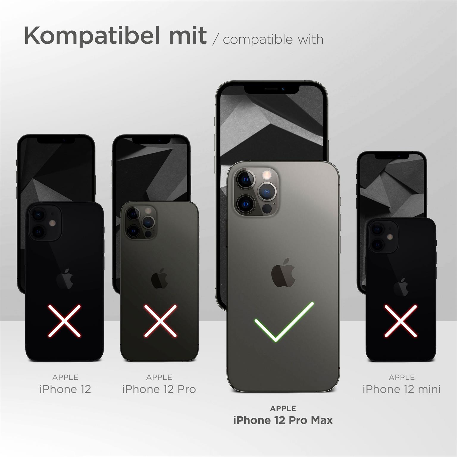 ONEFLOW Survival Case für Apple iPhone 12 Pro Max – Handy Gürteltasche aus Oxford Nylon mit Karabiner