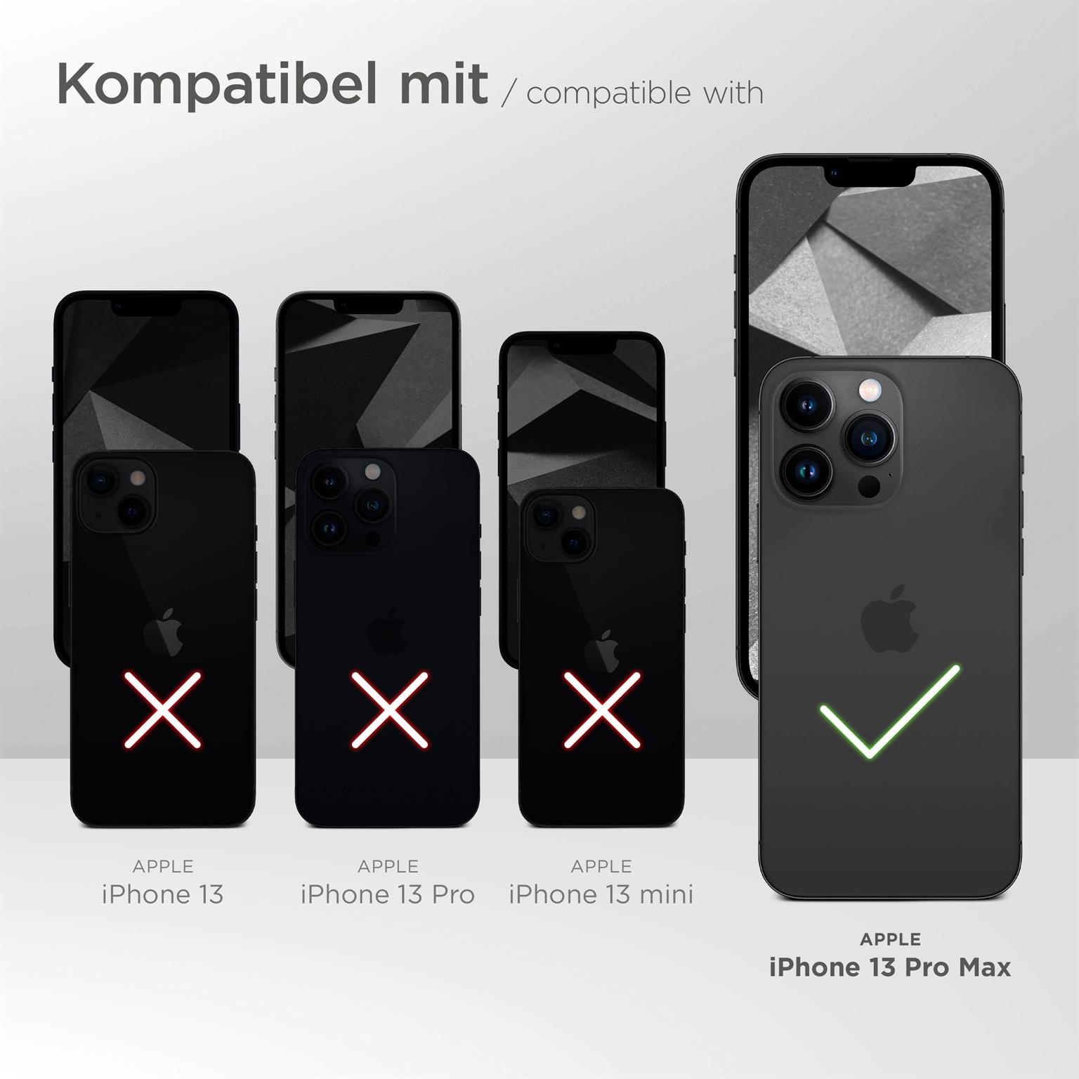 moex Void Case für Apple iPhone 13 Pro Max – Klappbare 360 Grad Schutzhülle, Hochglanz Klavierlack Optik