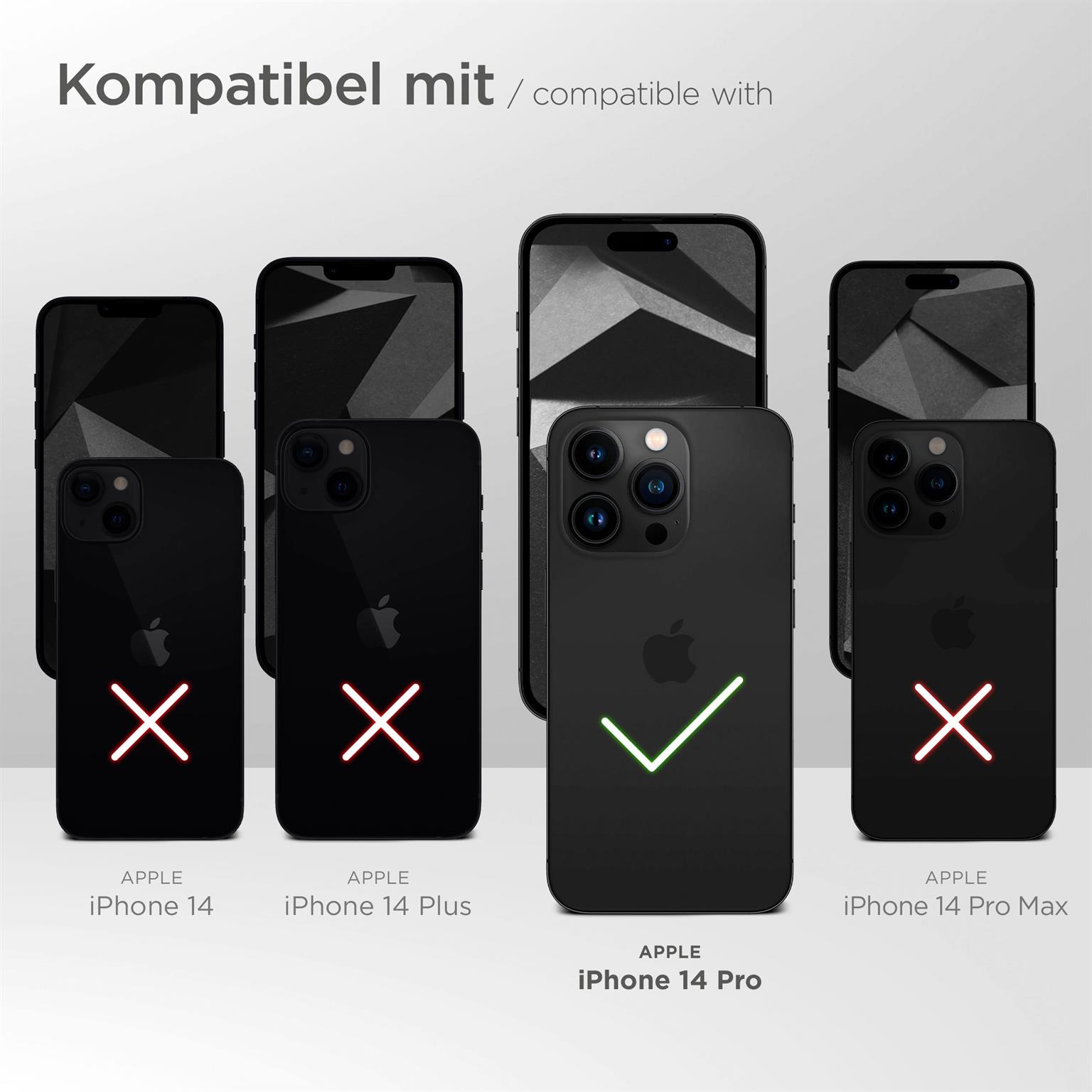 moex ShockProtect Klar für Apple iPhone 14 Pro – Panzerglas für kratzfesten Displayschutz, Ultra klar