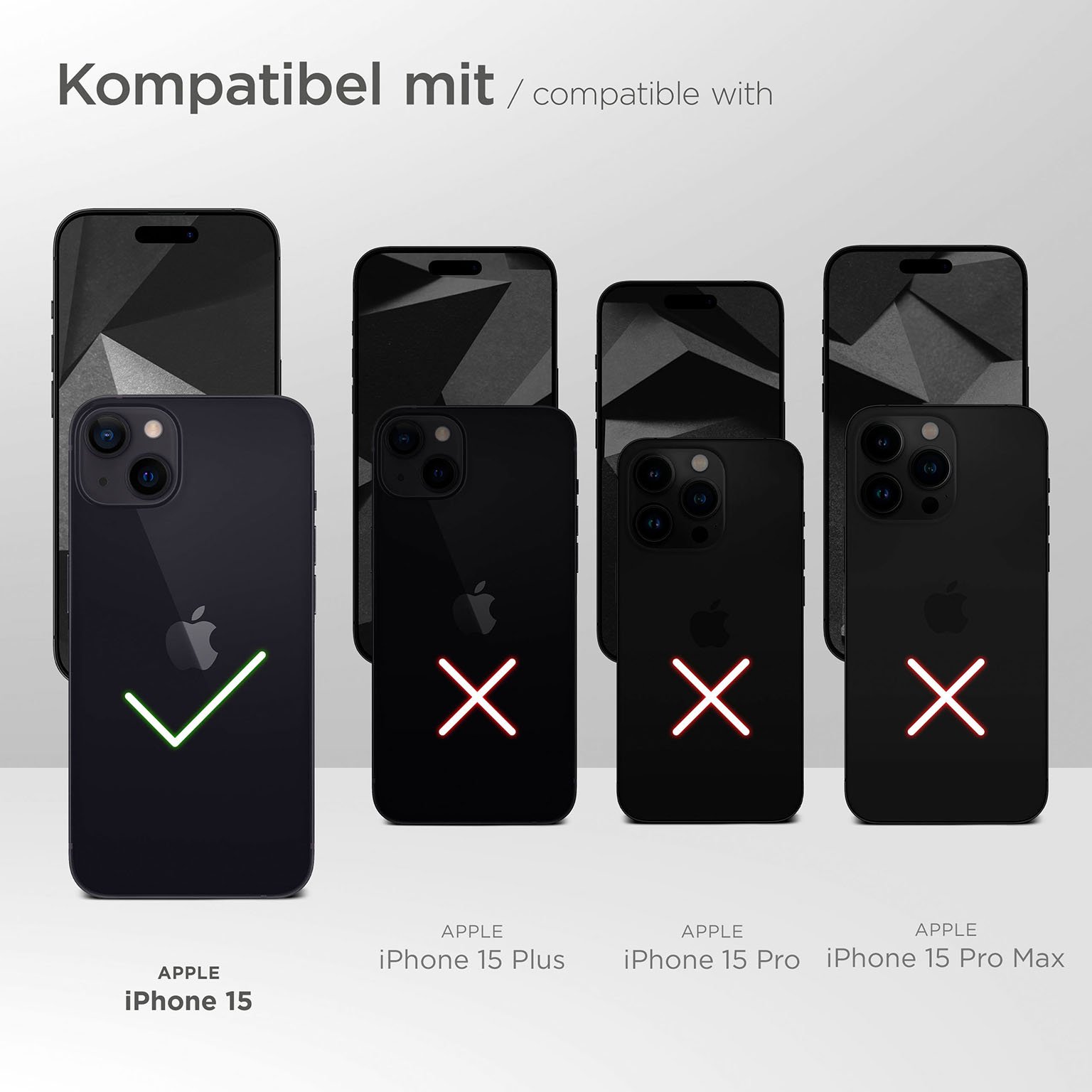 moex Agility Case für Apple iPhone 15 – Handy Gürteltasche aus Nylon mit Karabiner und Gürtelschlaufe