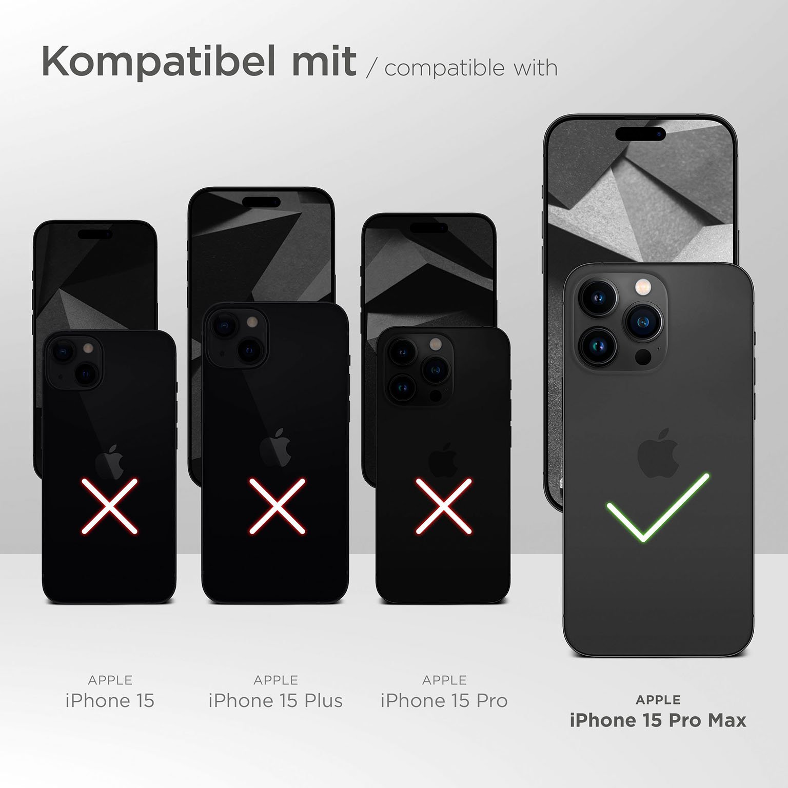 moex Alpha Case für Apple iPhone 15 Pro Max – Extrem dünne, minimalistische Hülle in seidenmatt