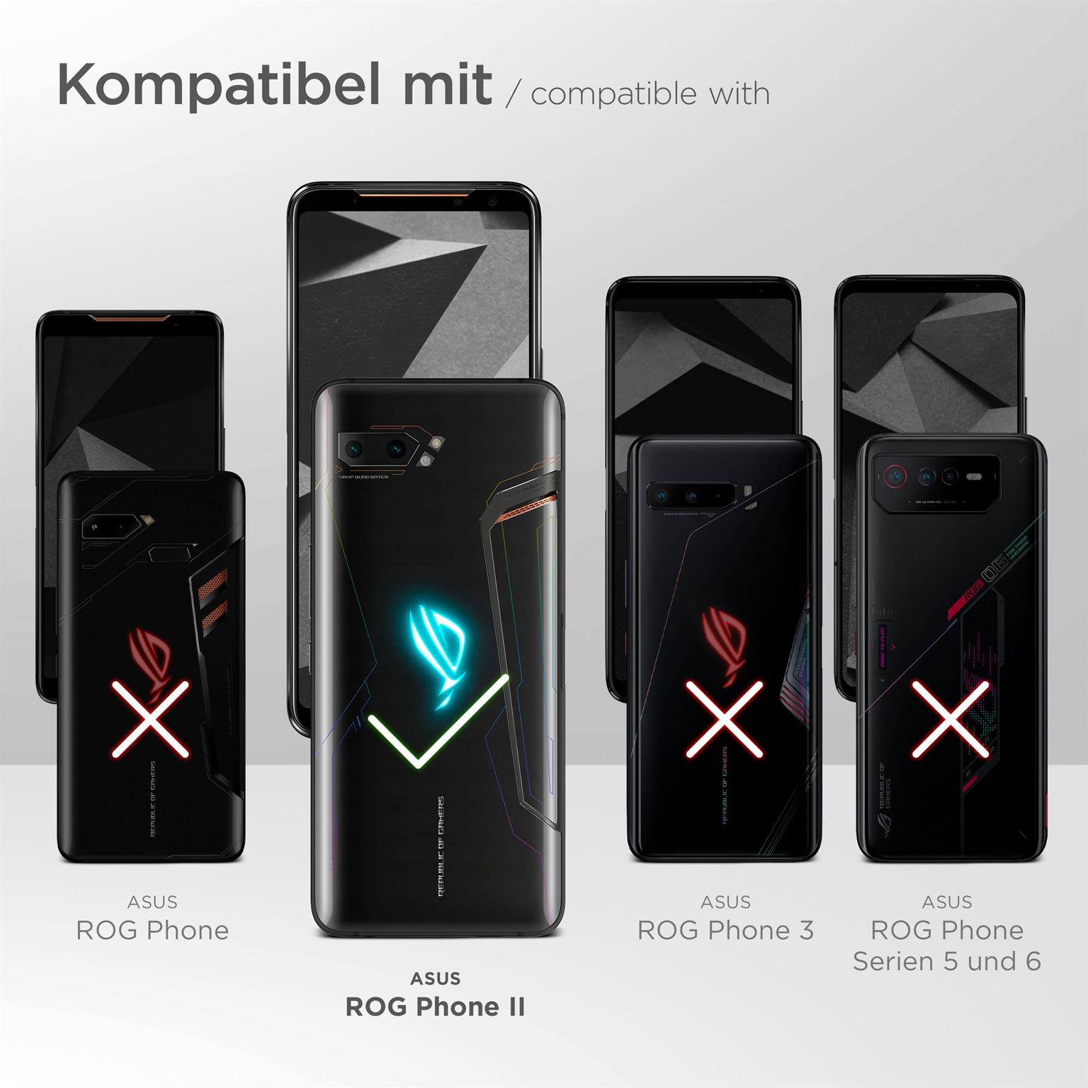 moex Agility Case für Asus ROG Phone II – Handy Gürteltasche aus Nylon mit Karabiner und Gürtelschlaufe