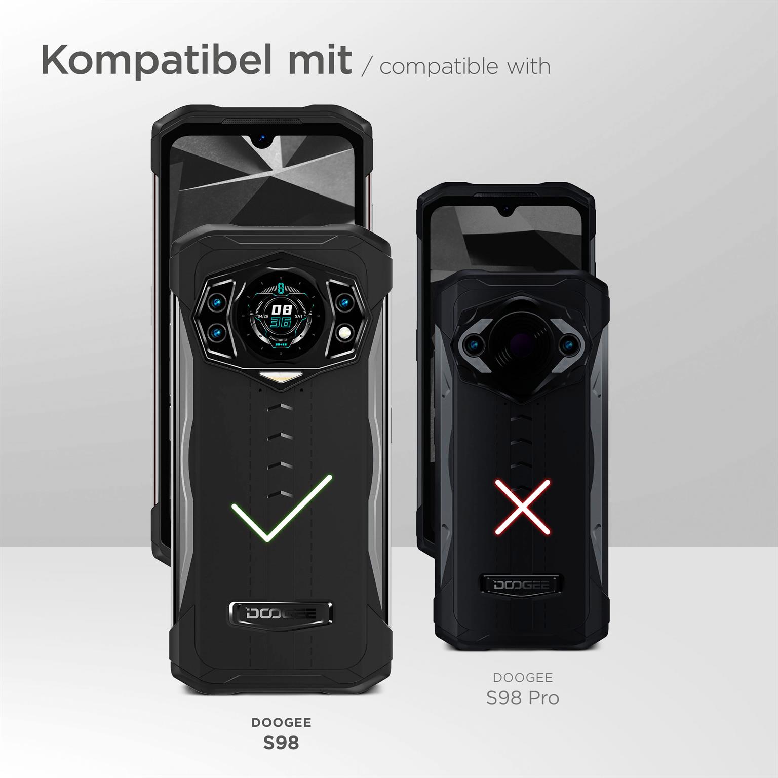 moex Agility Case für Doogee S98 – Handy Gürteltasche aus Nylon mit Karabiner und Gürtelschlaufe