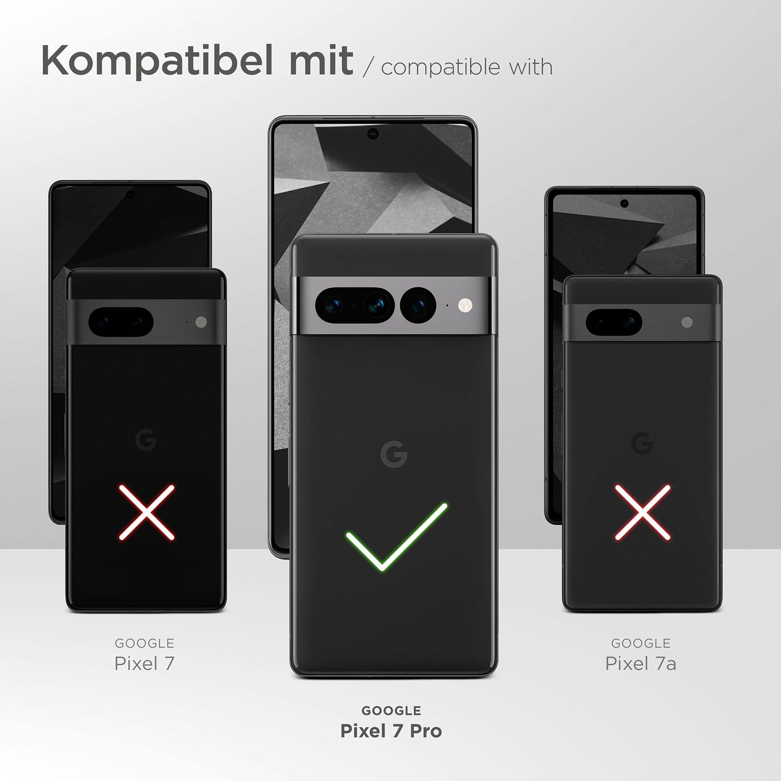 moex ShockProtect Klar für Google Pixel 7 Pro – Panzerglas für kratzfesten Displayschutz, Ultra klar