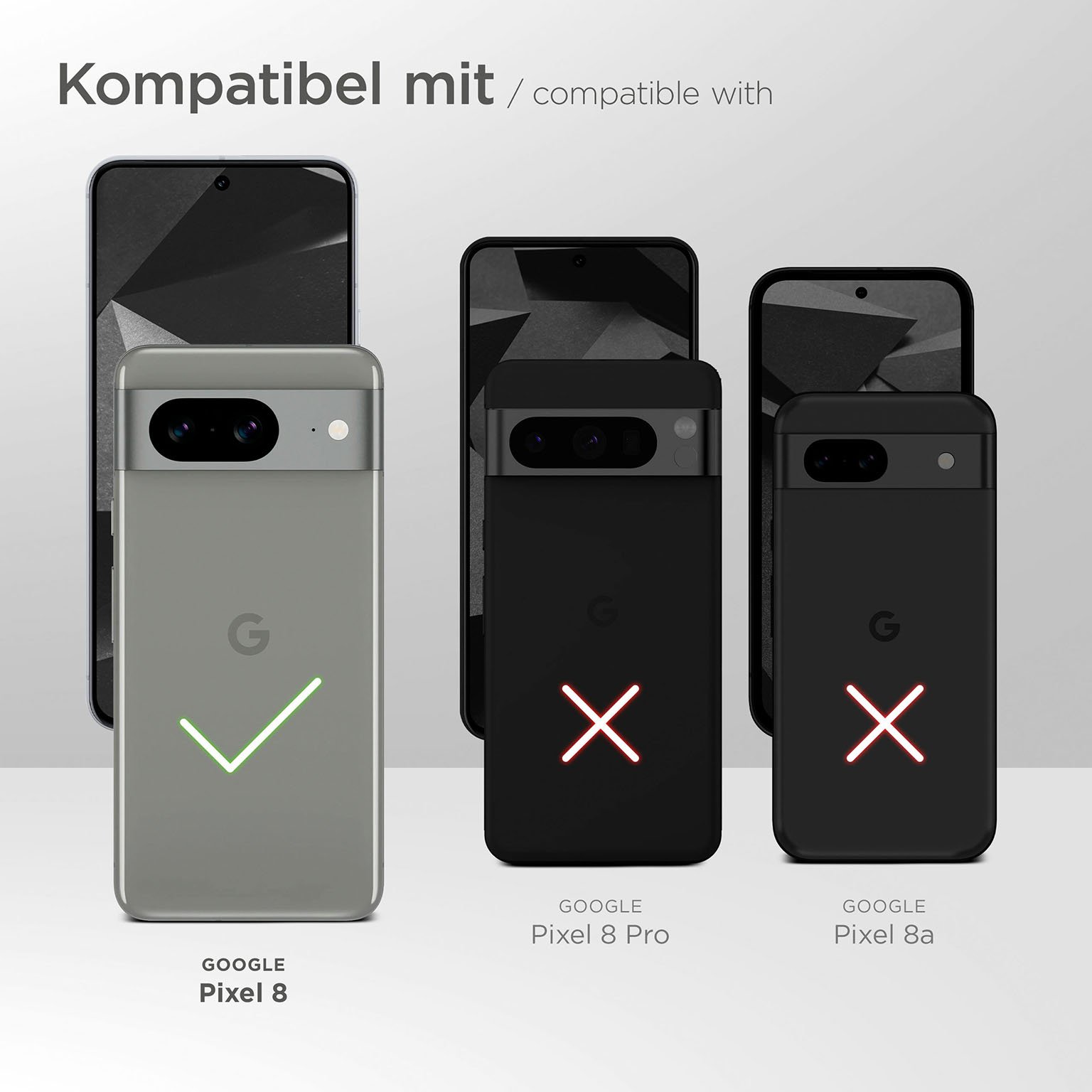 moex Aero Case Google Pixel 8 durchsichtig aus Silikon