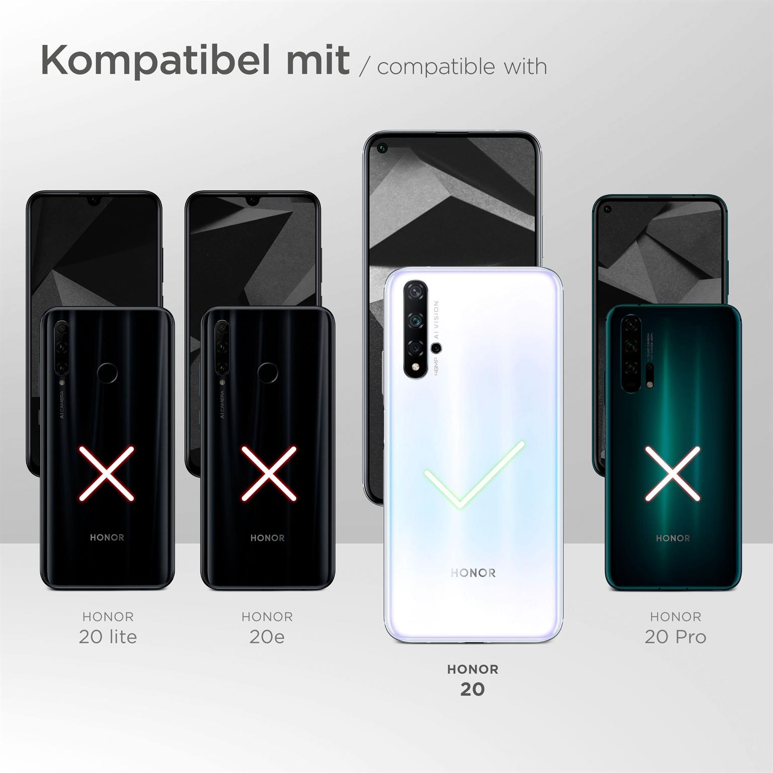 moex Alpha Case für Honor 20 – Extrem dünne, minimalistische Hülle in seidenmatt