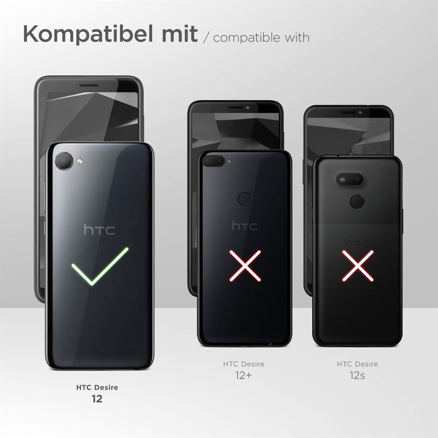 ONEFLOW Zeal Case für HTC Desire 12 – Handy Gürteltasche aus PU Leder mit Kartenfächern