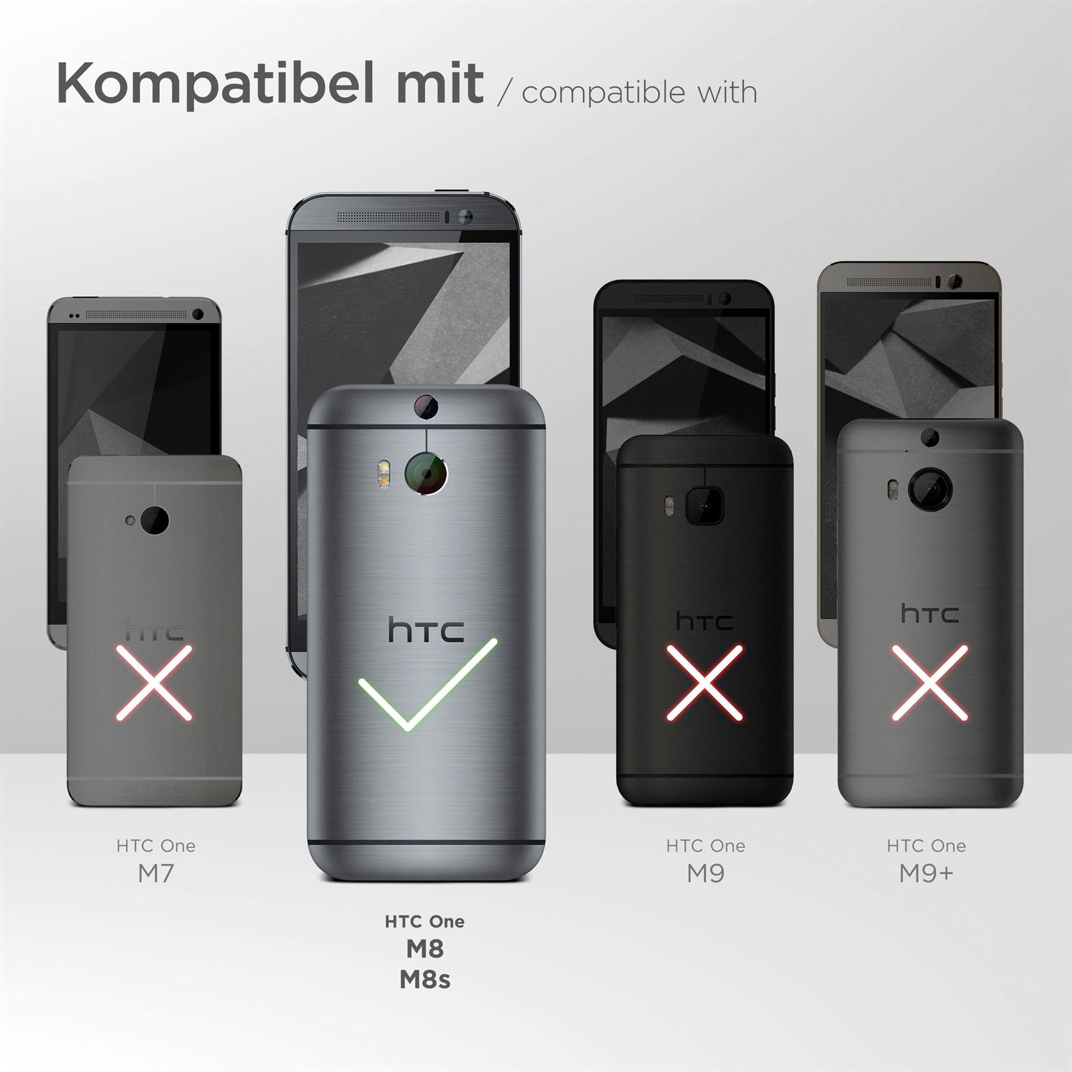 moex Fitness Case für HTC One M8 – Handy Armband aus Neopren zum Joggen, Sport Handytasche – Schwarz