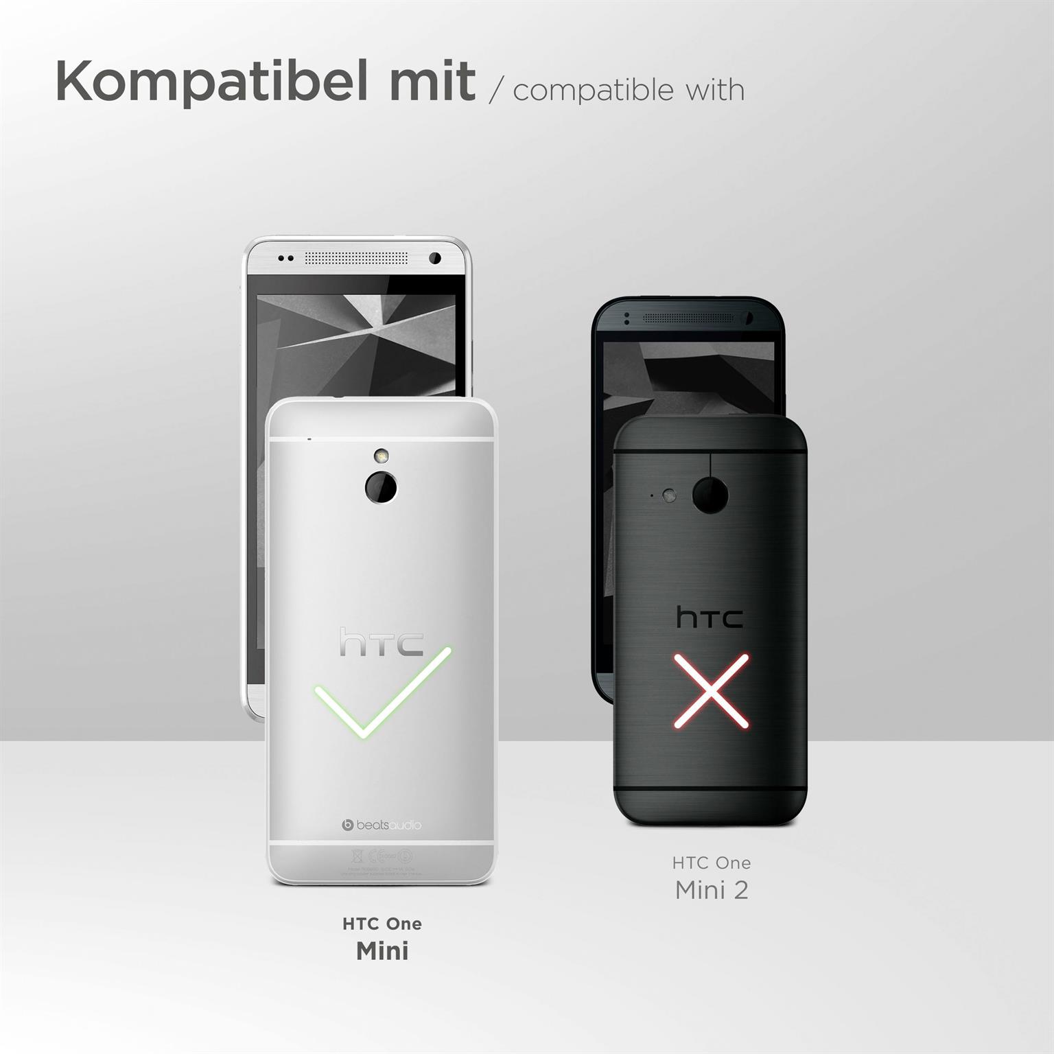 moex Purse Case für HTC One Mini – Handytasche mit Geldbörses aus PU Leder, Geld- & Handyfach