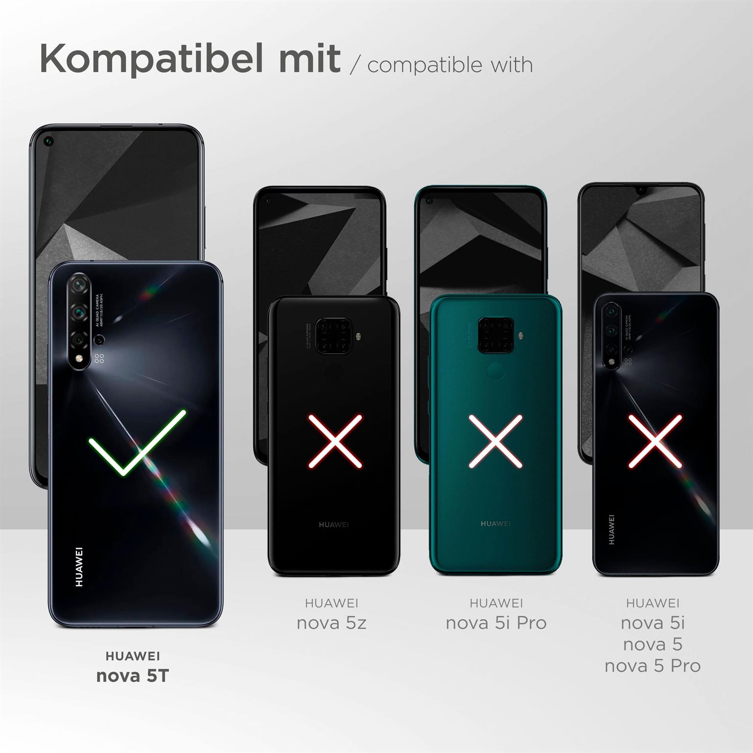 moex Alpha Case für Huawei nova 5T – Extrem dünne, minimalistische Hülle in seidenmatt