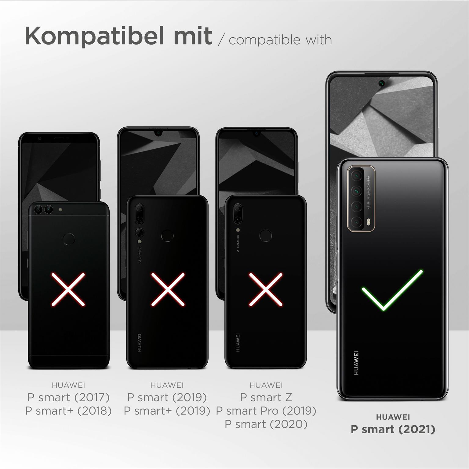 moex FlexProtect Matt für Huawei P smart 2021 – Anti Reflex Schutzfolie für besten Displayschutz, Matt