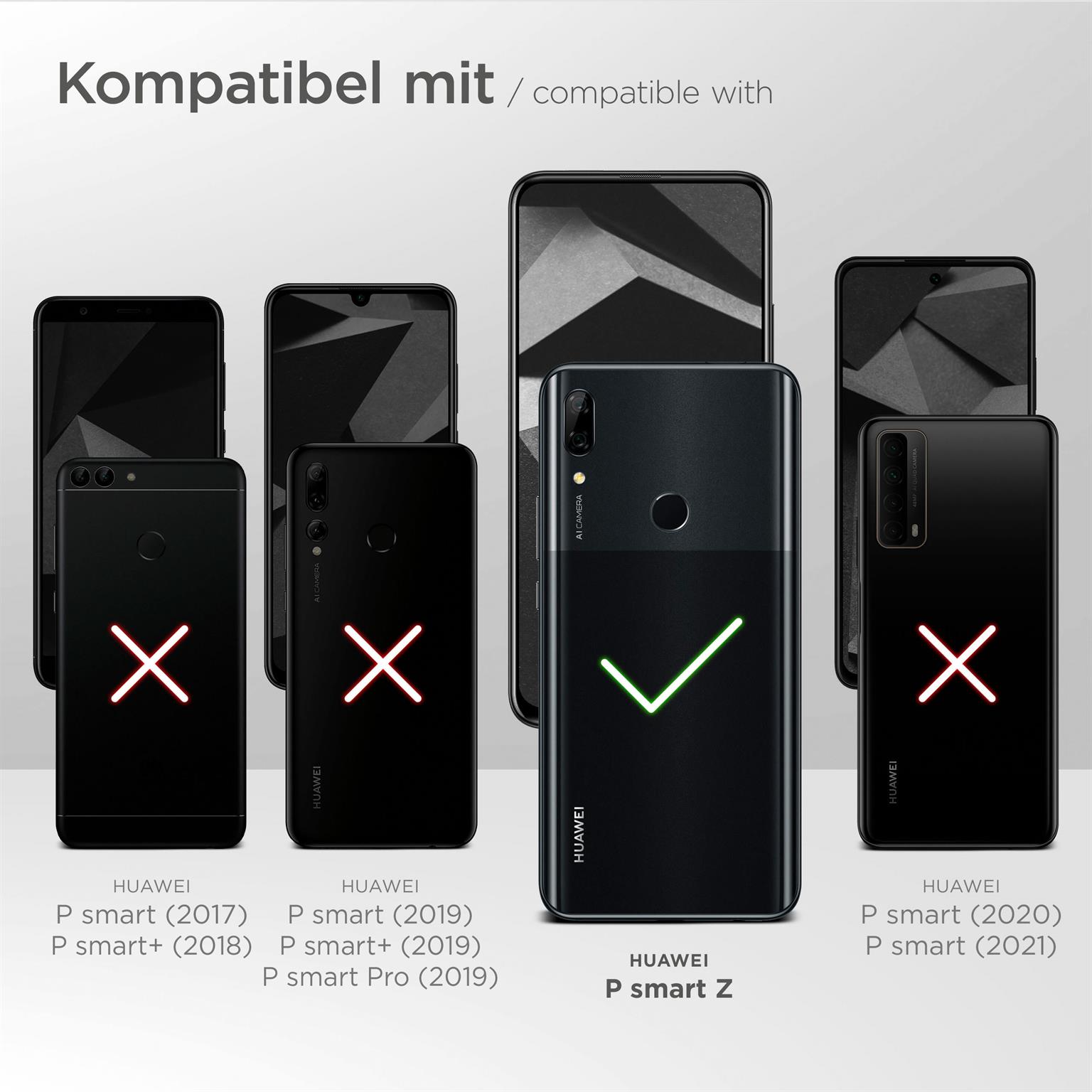 moex Plug Case für Huawei P smart Z – Handy Gürteltasche aus PU Leder mit Magnetverschluss