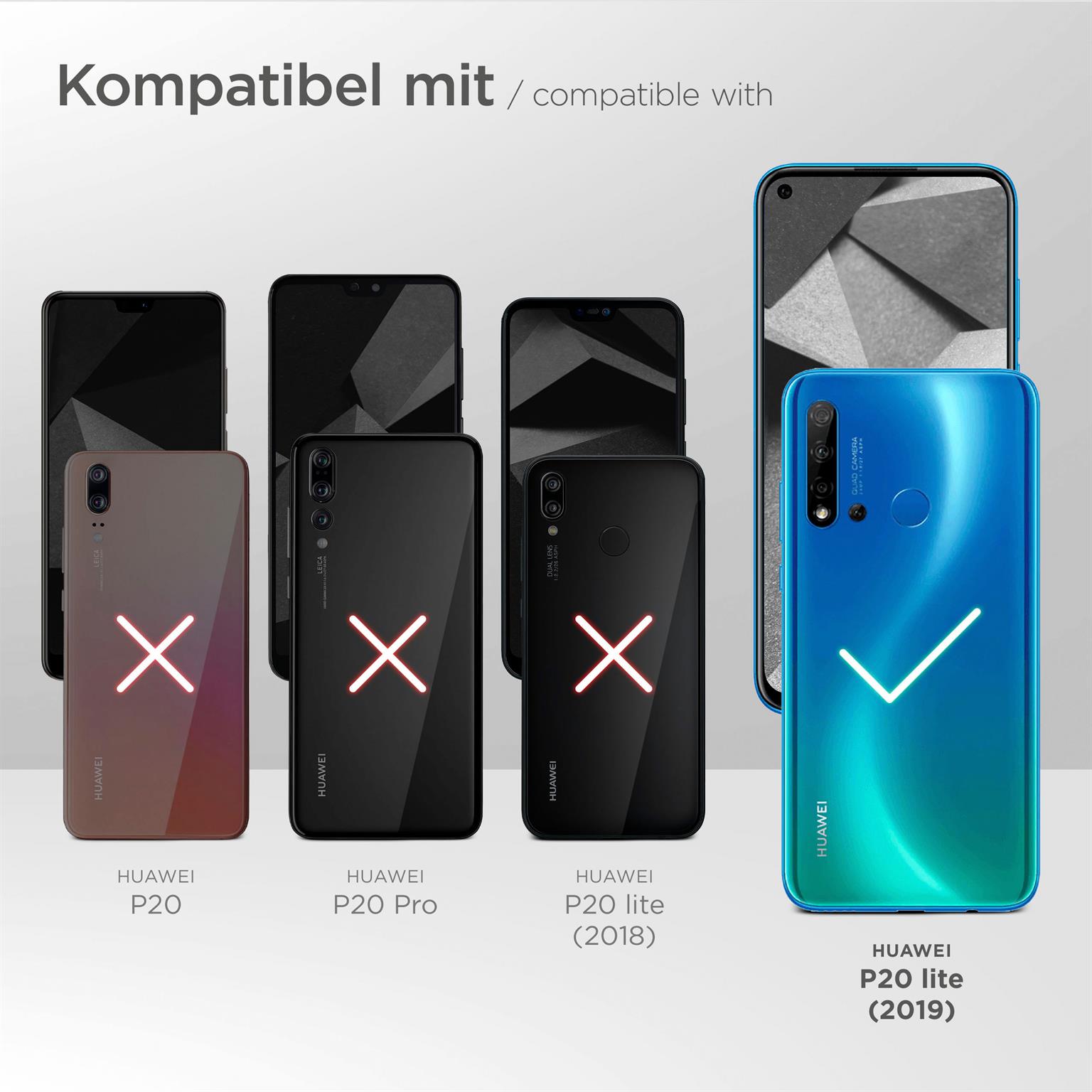 moex FlexProtect Matt für Huawei P20 Lite (2019) – Anti Reflex Schutzfolie für besten Displayschutz, Matt