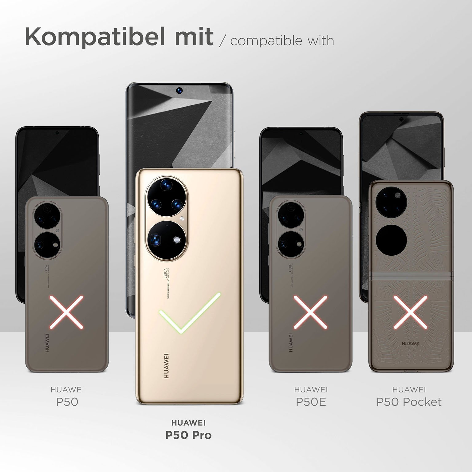 moex Aero Case Huawei P50 Pro durchsichtig aus Silikon