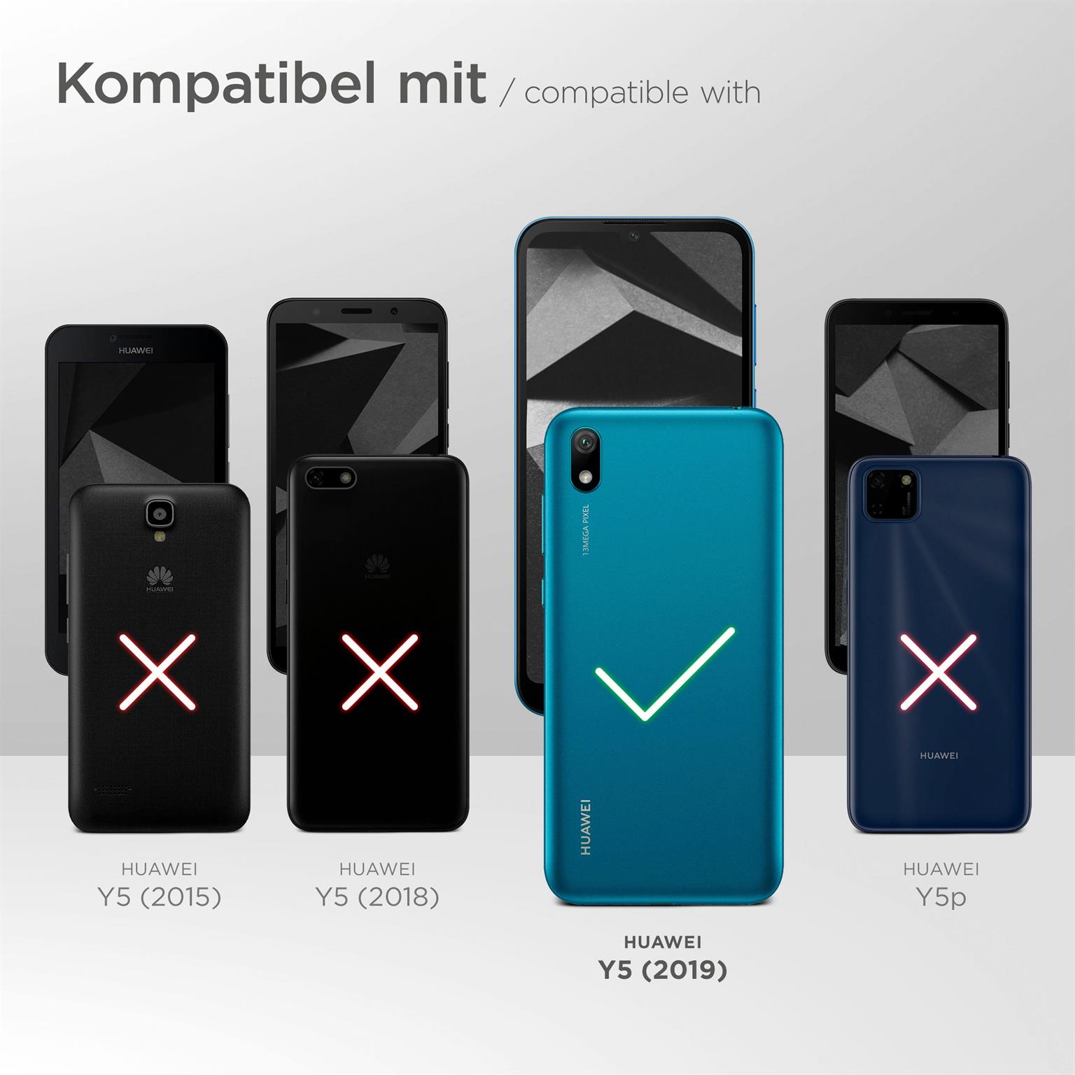 moex Alpha Case für Huawei Y5 (2019) – Extrem dünne, minimalistische Hülle in seidenmatt