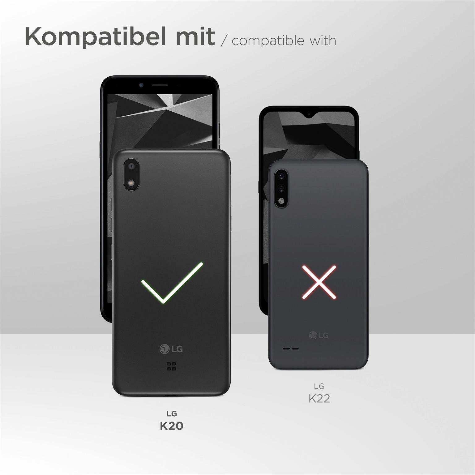 ONEFLOW Zeal Case für LG K20 – Handy Gürteltasche aus PU Leder mit Kartenfächern
