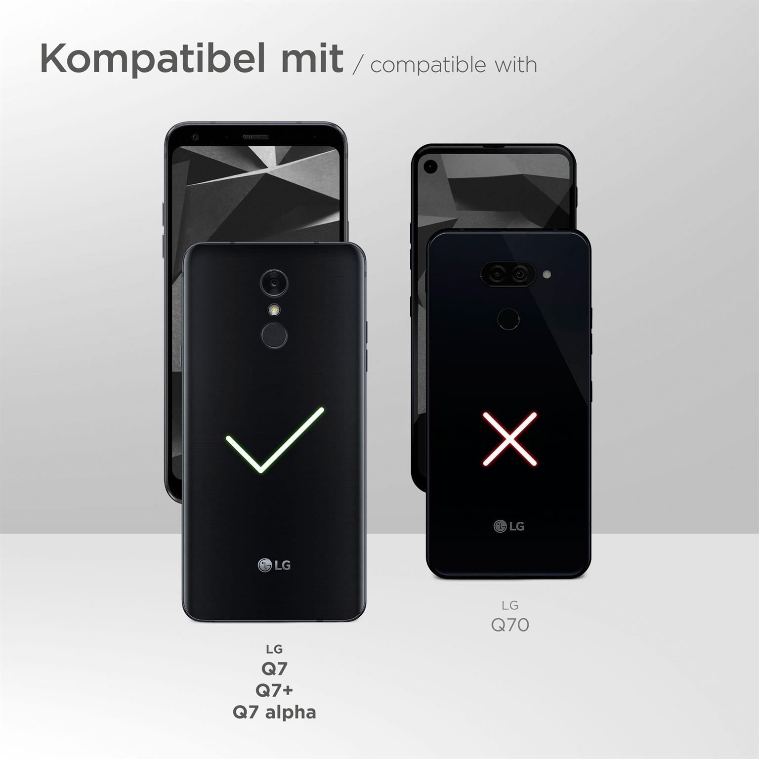 moex Mesh Case für LG Q7 Plus – Handy Gürteltasche aus Nylon, Quertasche mit Gürtelclip