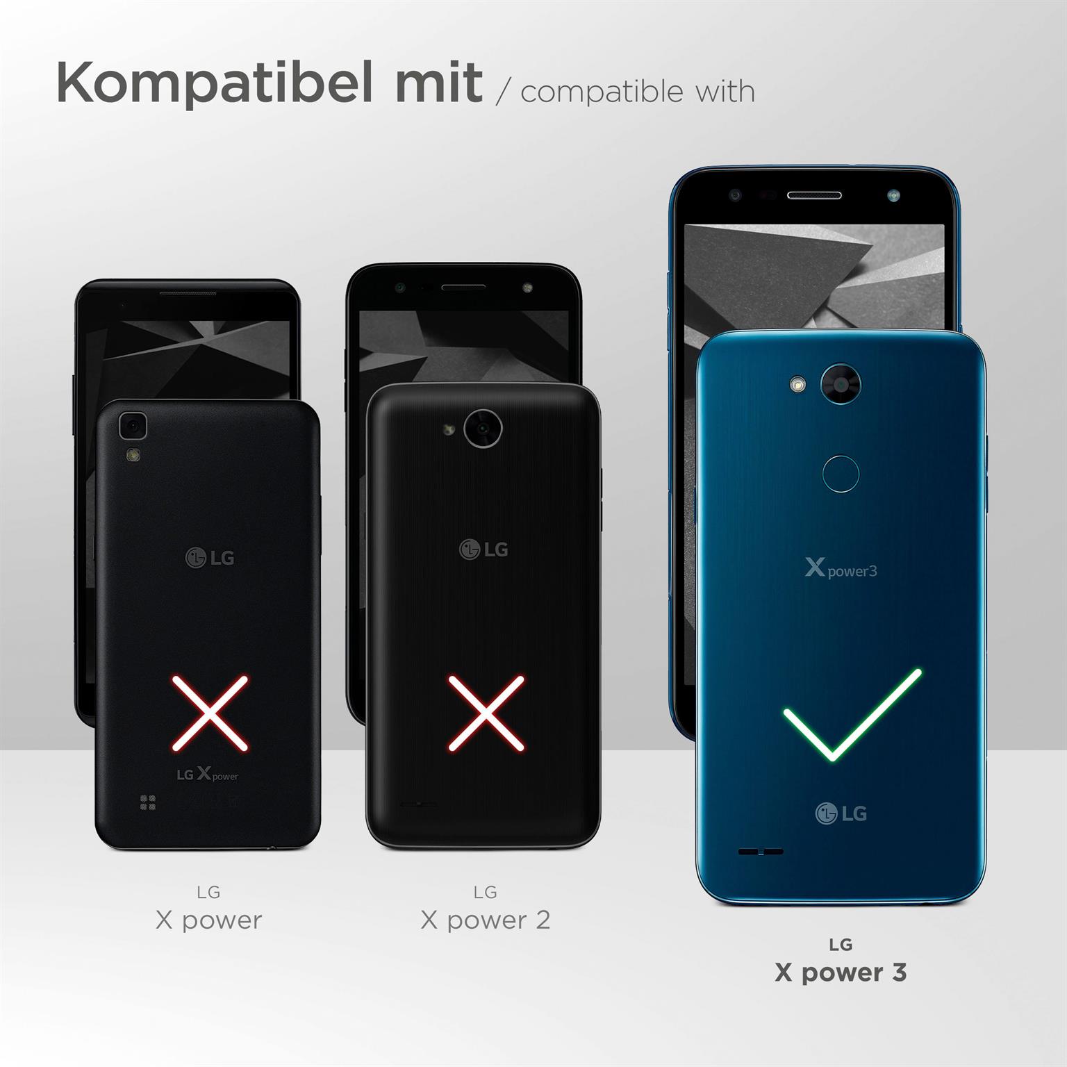 moex Mesh Case für LG X Power 3 – Handy Gürteltasche aus Nylon, Quertasche mit Gürtelclip