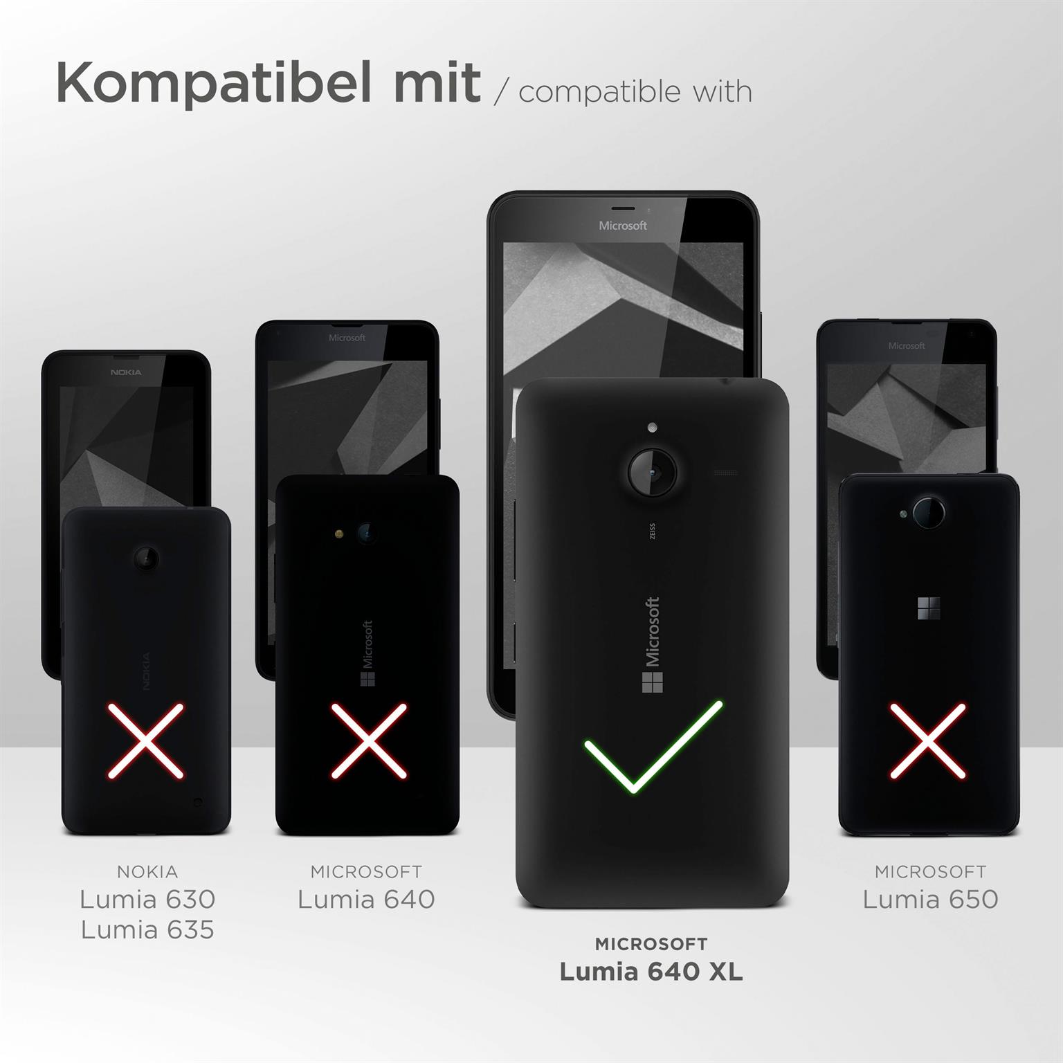 moex Snap Bag für Microsoft Lumia 640 XL – Handy Gürteltasche aus PU Leder, Quertasche mit Gürtel Clip