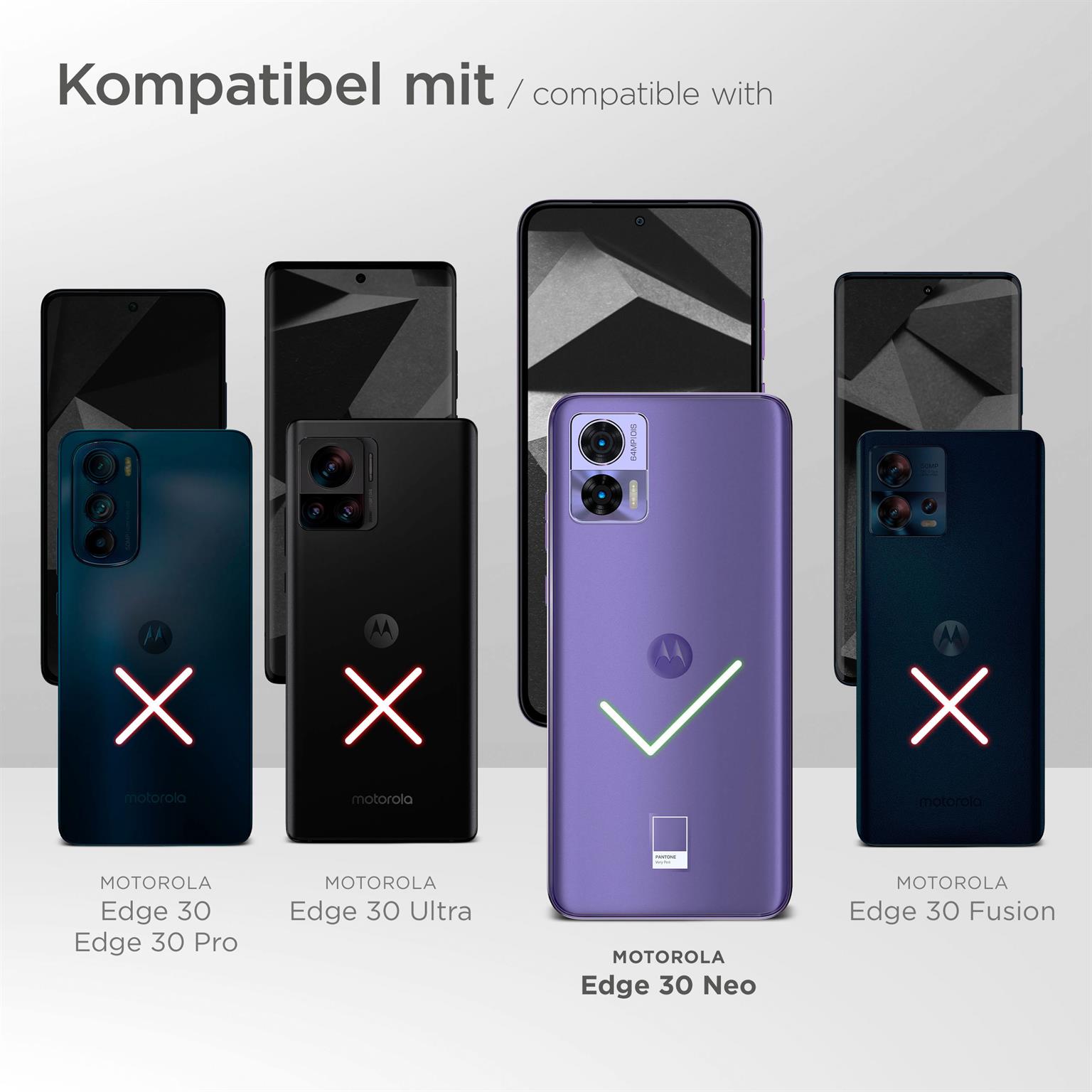 moex Pull Case für Motorola Edge 30 Neo – Handyhülle zum Einstecken mit Ausziehhilfe