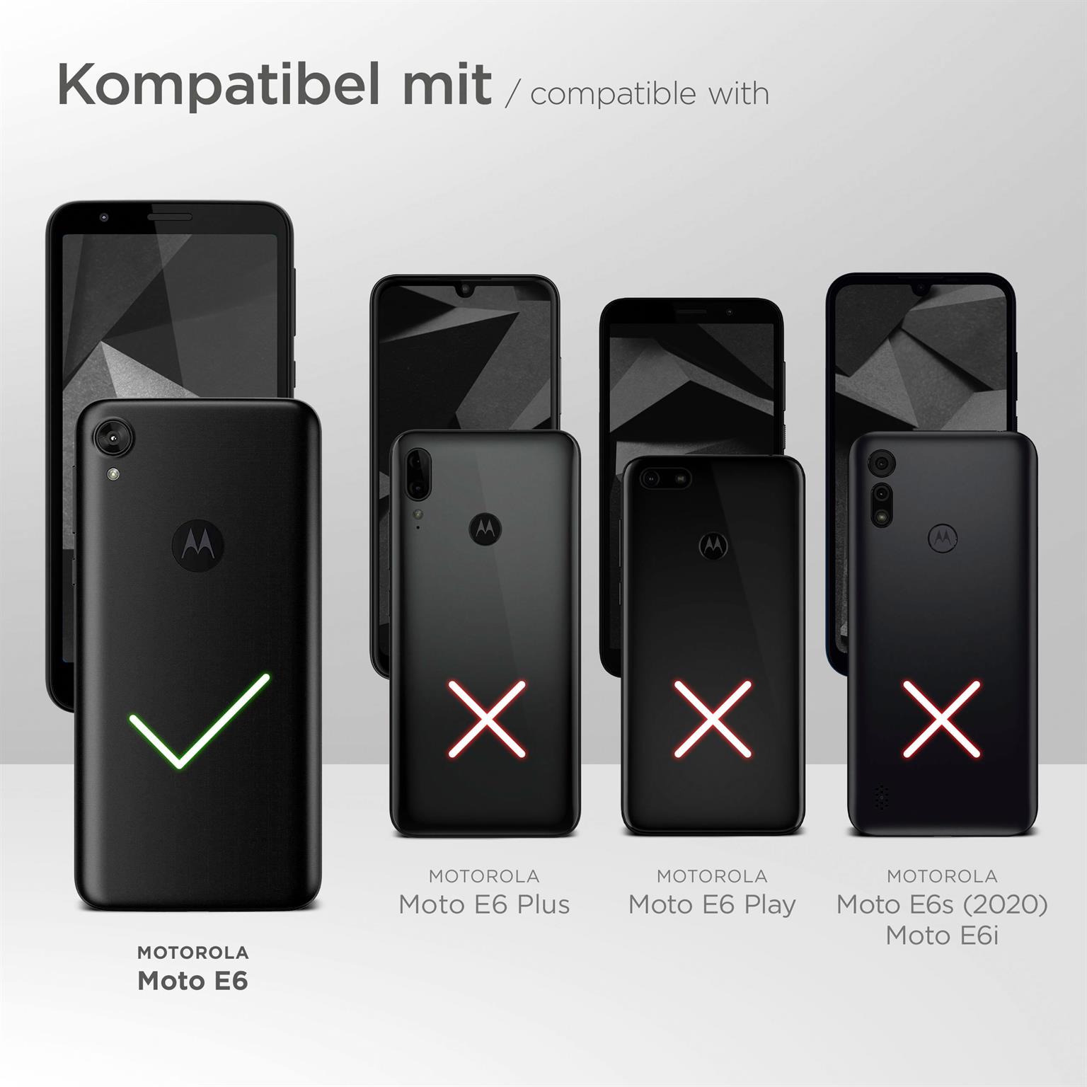 moex FlexProtect Klar für Motorola Moto E6 – Schutzfolie für unsichtbaren Displayschutz, Ultra klar