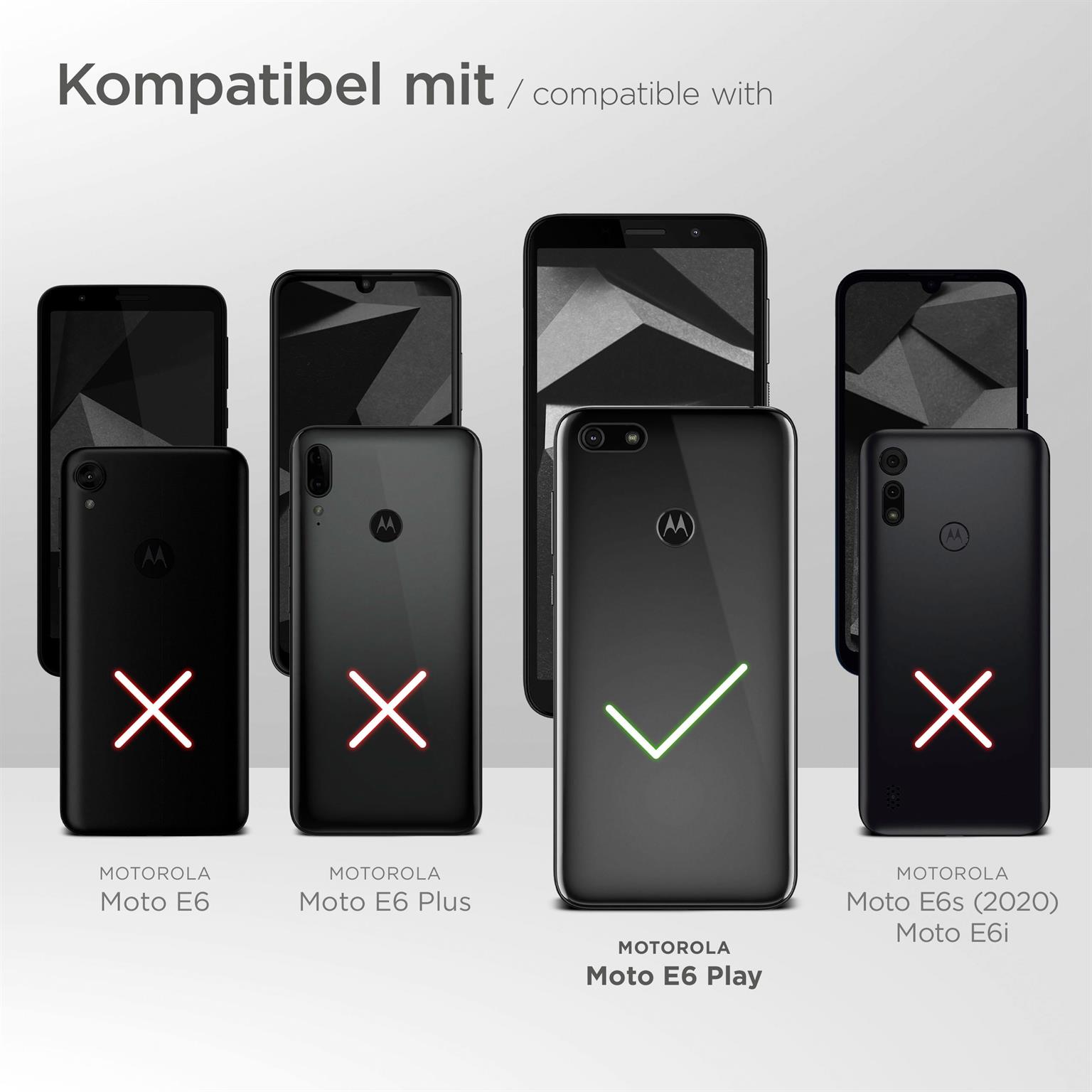 moex Pull Case für Motorola Moto E6 Play – Handyhülle zum Einstecken mit Ausziehhilfe