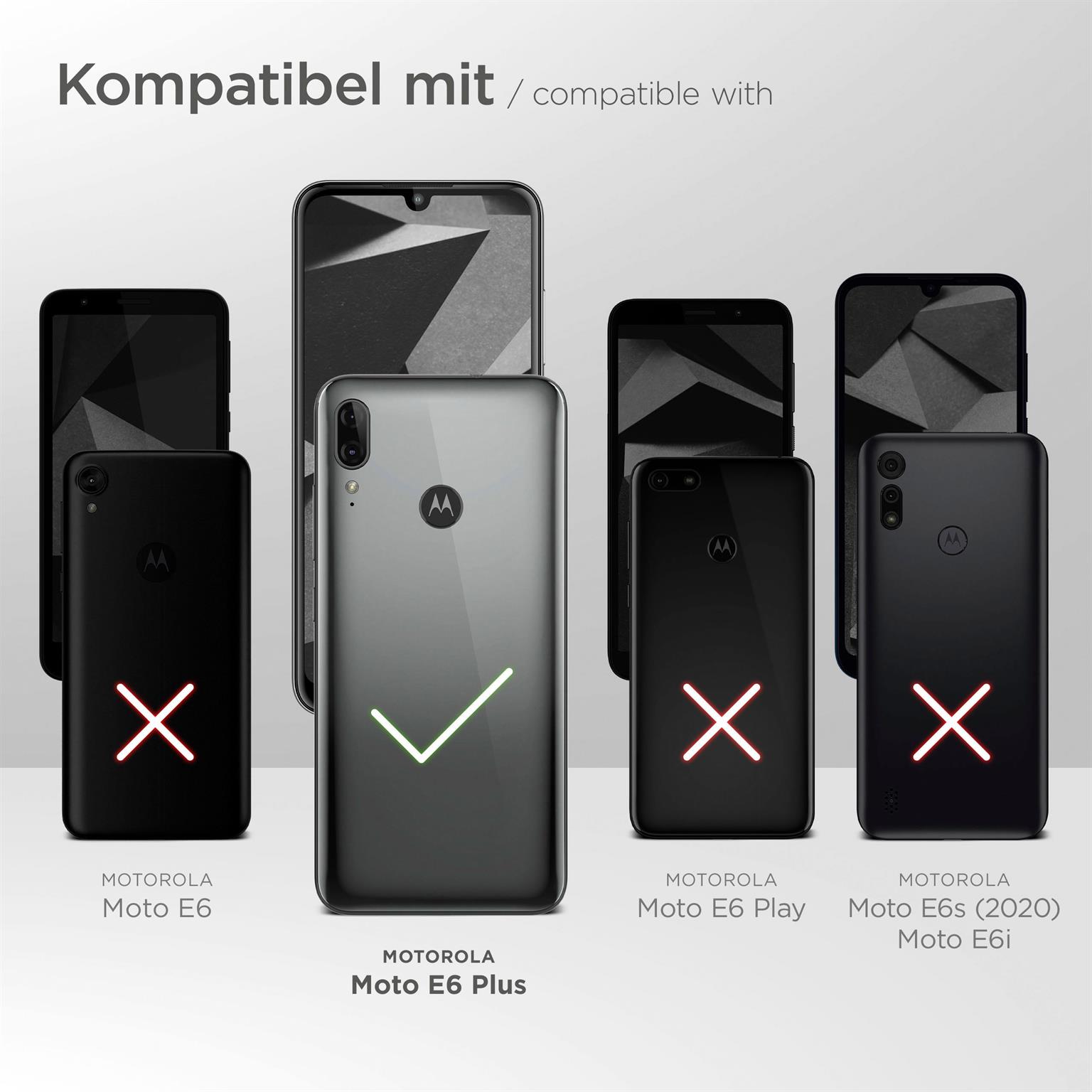 moex FlexProtect Klar für Motorola Moto E6 Plus – Schutzfolie für unsichtbaren Displayschutz, Ultra klar