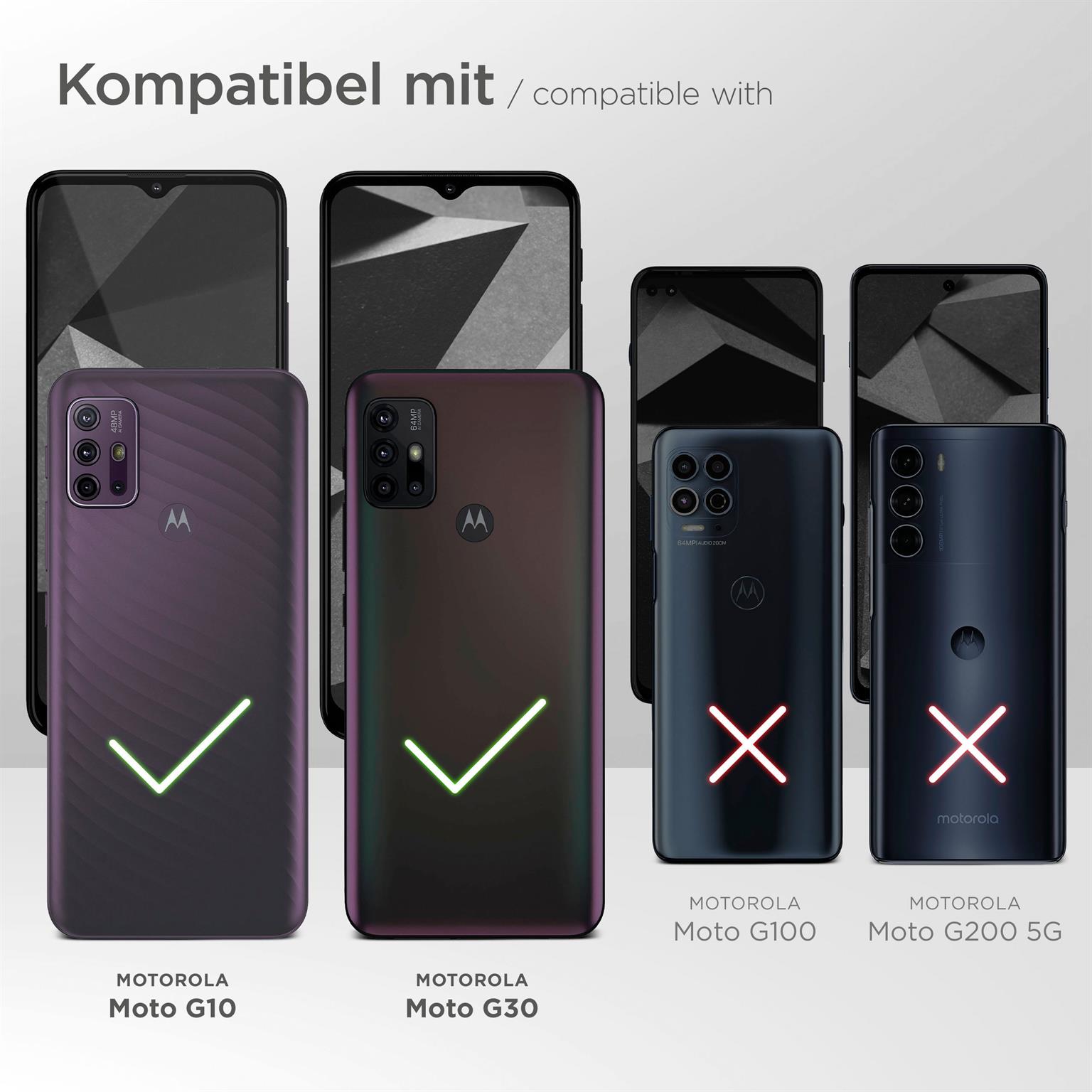 ONEFLOW Clear Case Motorola Moto G10 Silikonhülle transparent