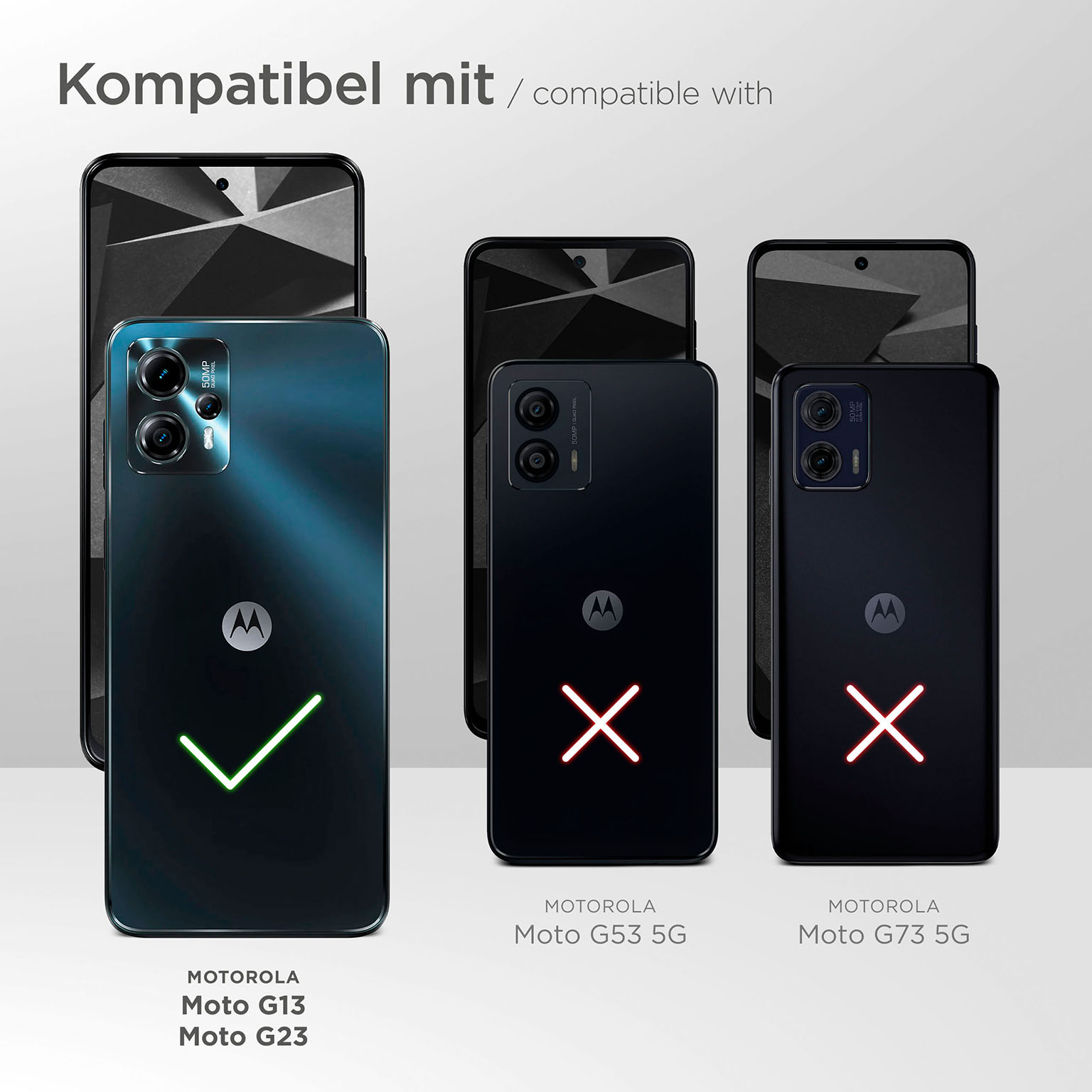 moex FlexProtect Klar für Motorola Moto G13 – Schutzfolie für unsichtbaren Displayschutz, Ultra klar