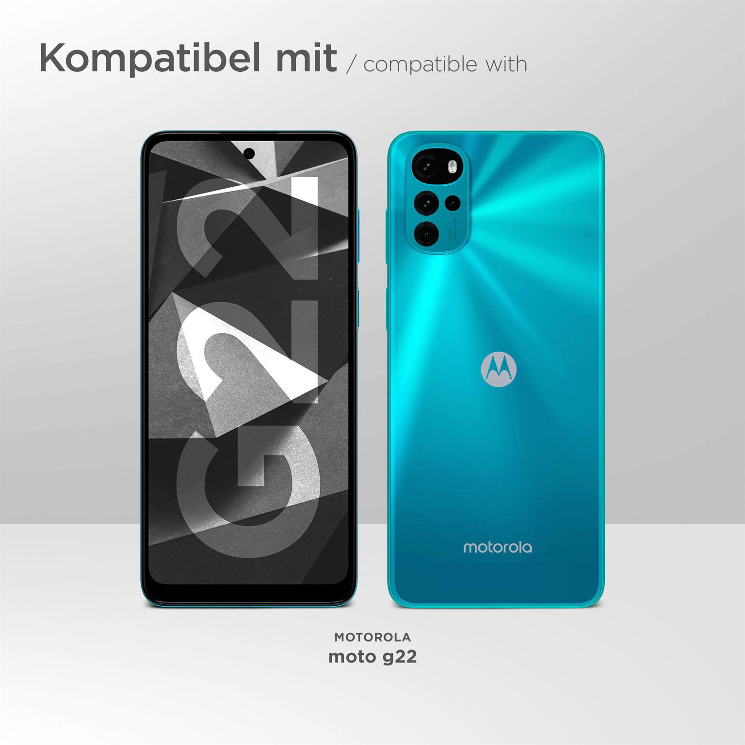 moex Mesh Case für Motorola Moto G22 – Handy Gürteltasche aus Nylon, Quertasche mit Gürtelclip